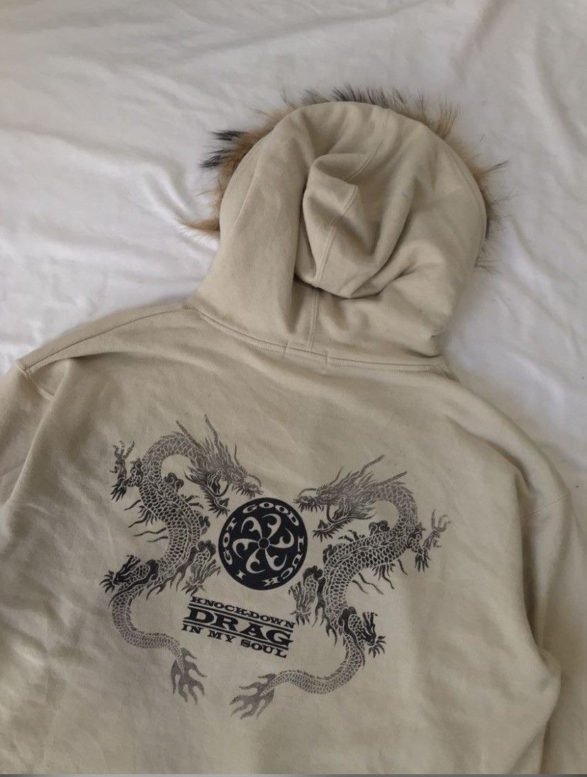 Japanese Brand Tribal Dragon LGB If Six Was Nine Style Faux Fur Zip Hoodie Size US L / EU 52-54 / 3 - 4 Thumbnail