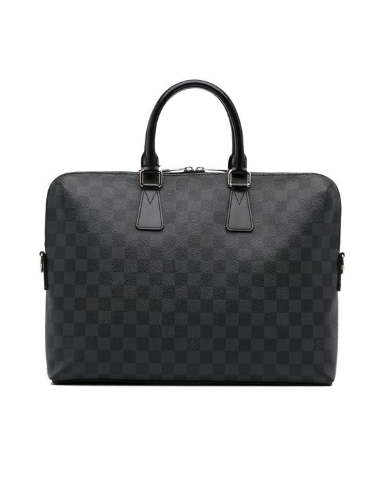 Louis Vuitton LV SHW Daniel MM Shoulder Bag N58029 Damier Graphite Black