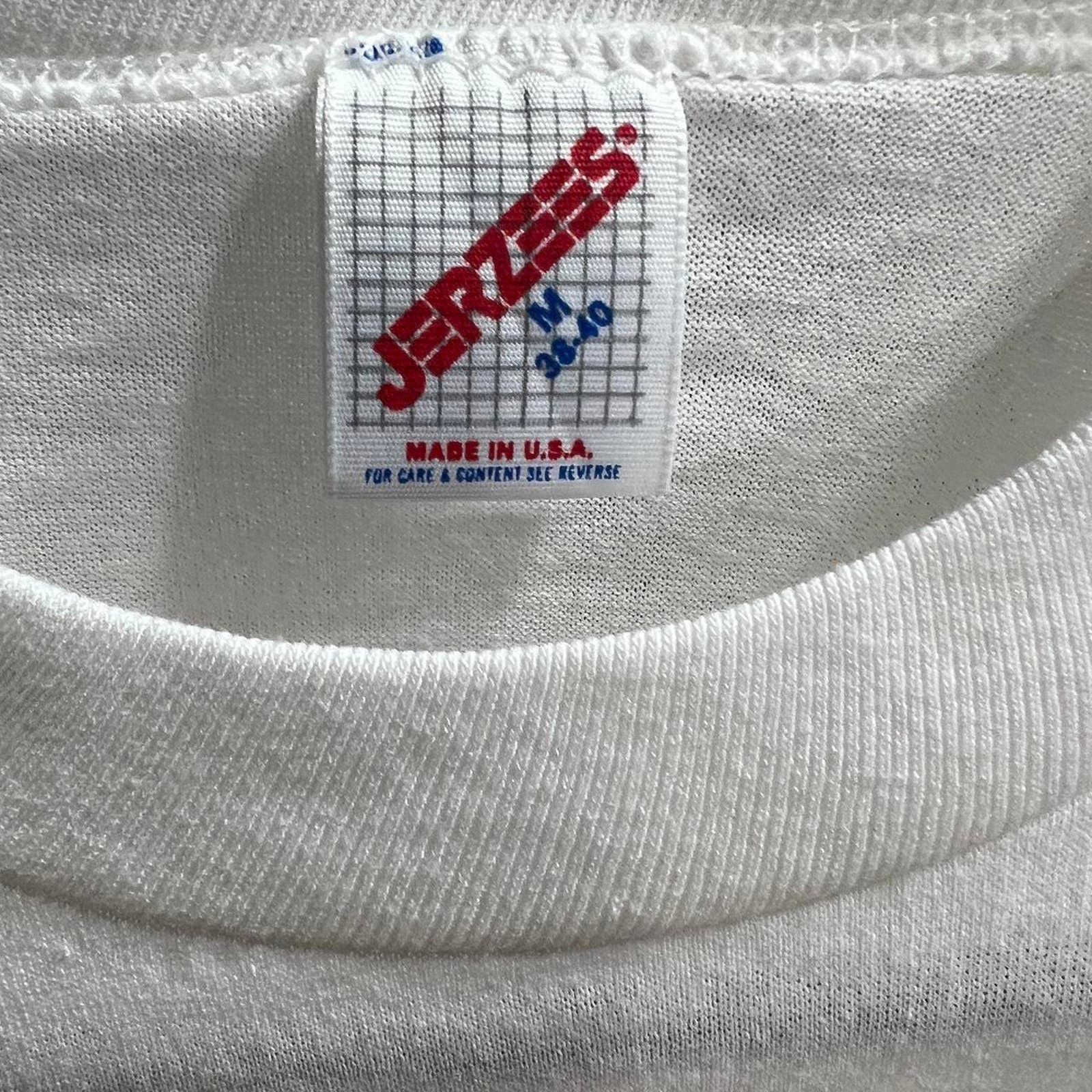 Vintage VINTAGE 90S SINGLE STITCH CRACKED SHUT UP RAEGAN PROMO TEE: Size US M / EU 48-50 / 2 - 3 Thumbnail