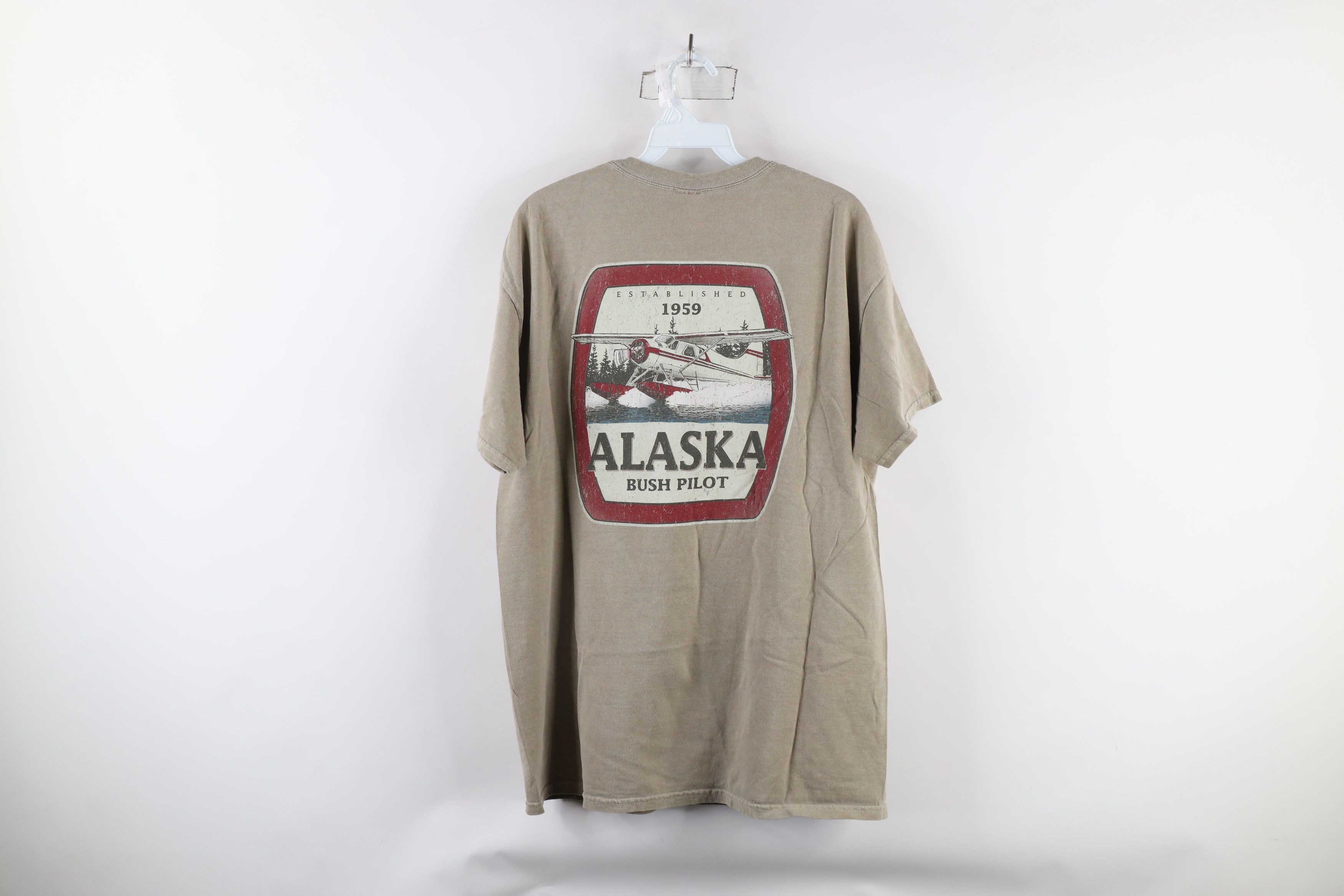 Vintage Vintage Streetwear Pigment Dye Alaska Bush Pilot T-Shirt Size US L / EU 52-54 / 3 - 9 Thumbnail