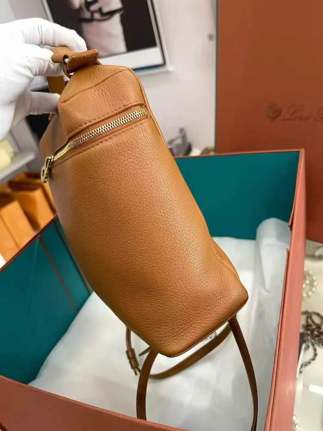 Loro Piana Loro Piana Gold Brown L23.5 Mint Backpack Size ONE SIZE - 2 Thumbnail