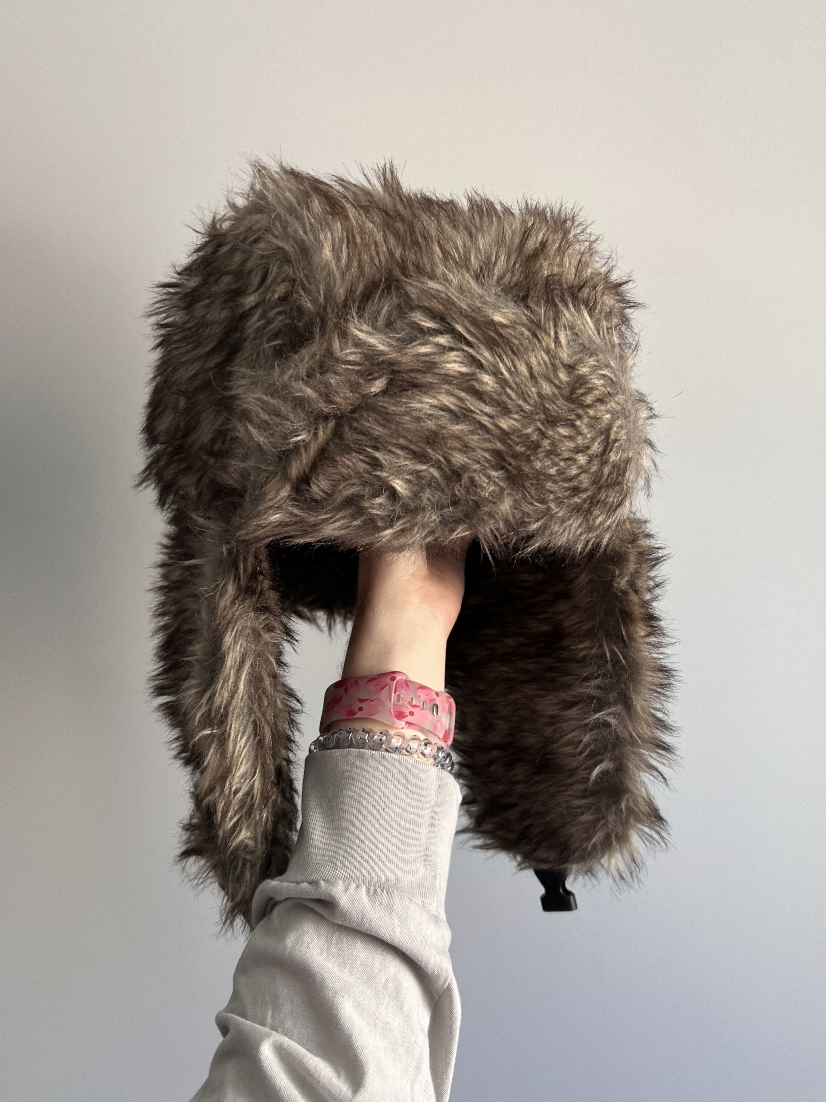 Other Vintage Y2k Mohair Fuzzy Hat Ushanka Punk Winter Size ONE SIZE - 2 Thumbnail