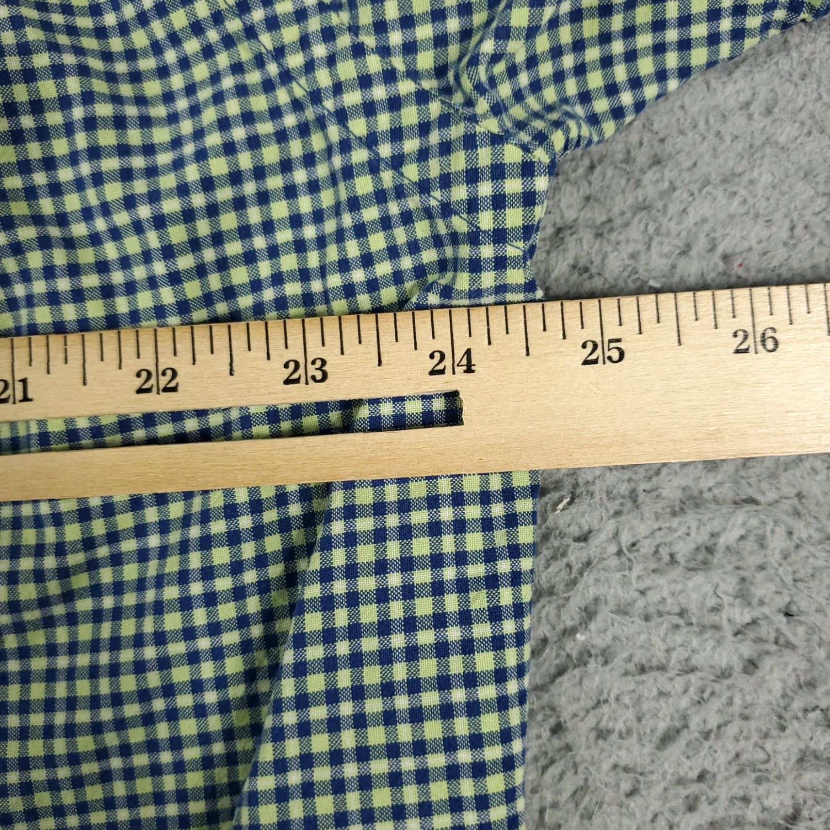Abercrombie & Fitch Abercrombie & Fitch Check Button-Up Shirt Mens Large Blue Green Short Sleeve Classic Casual Size US L / EU 52-54 / 3 - 6 Thumbnail