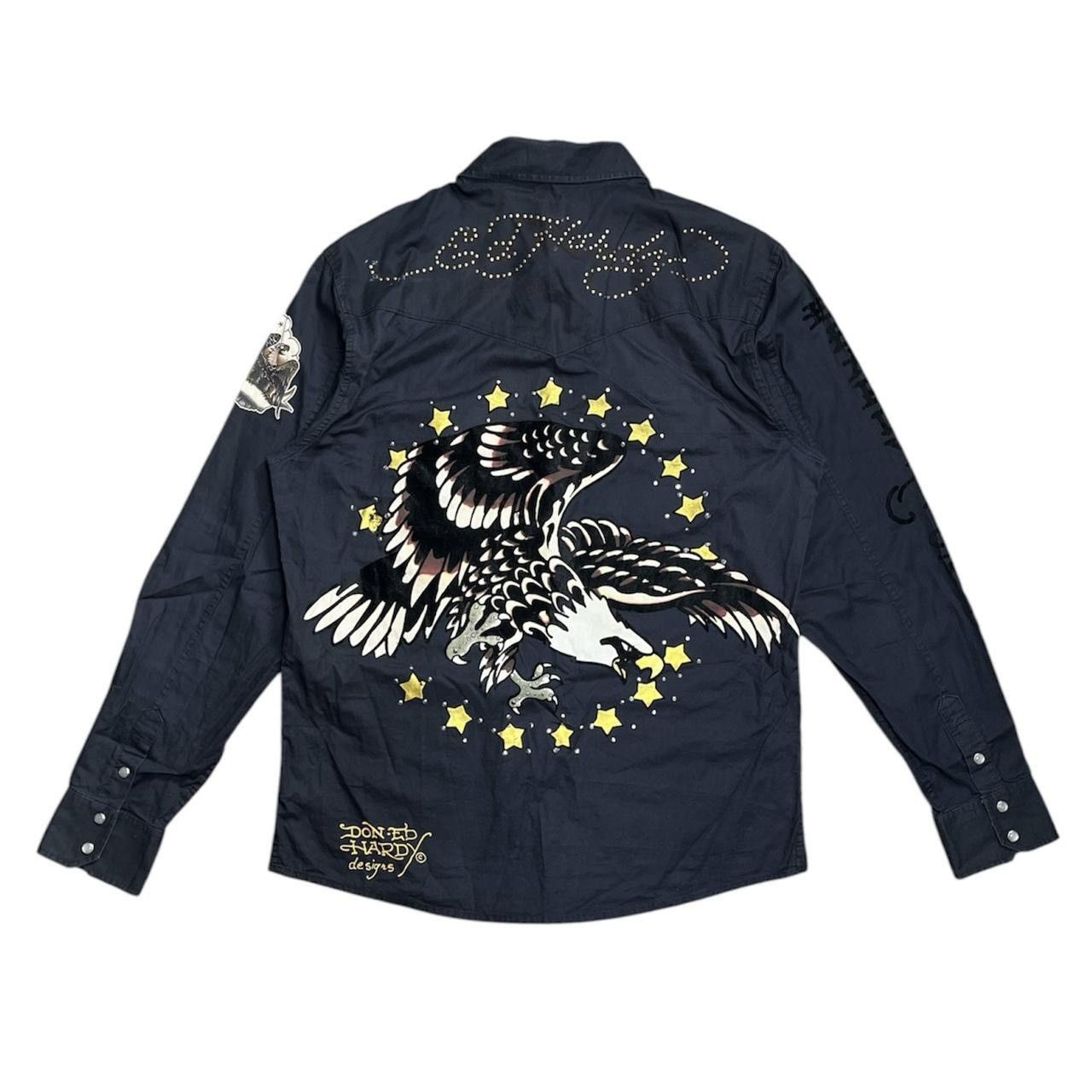 Ed Hardy × Vintage y2k ed hardy rockstar button up Size US L / EU 52-54 / 3 - 1 Thumbnail