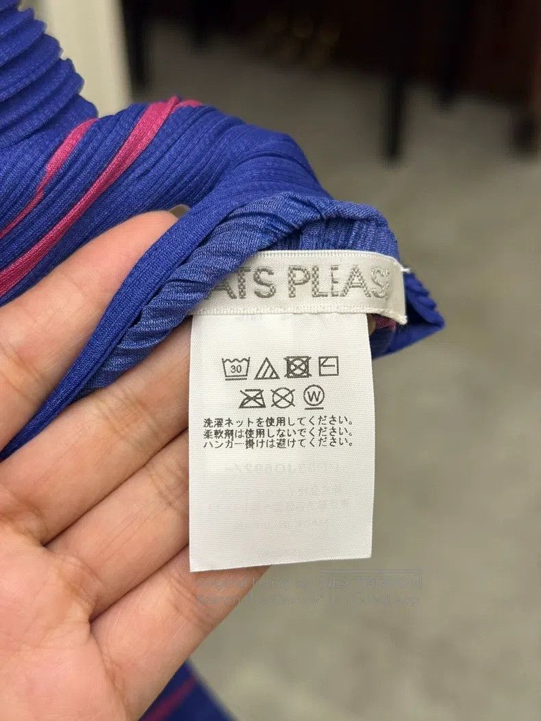 Issey Miyake Issey Miyake Horizontal Striped Blue Cardigan Coat Size L / US 10 / IT 46 - 4 Thumbnail
