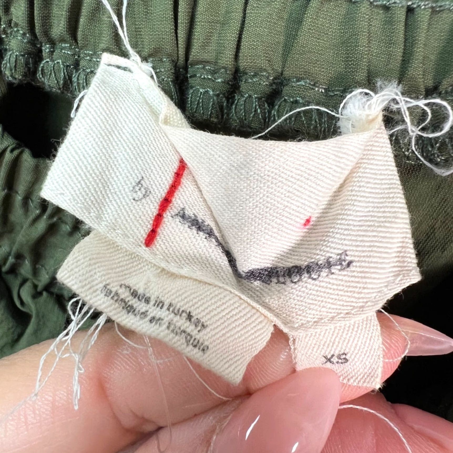 Anthropologie Anthropologie Skirt XS Olive Green Cargo Midi Womens Bohemian Elastic Waist Pockets Casual Spring Summer XS Womens Size 26" / US 2 / IT 38 - 3 Thumbnail