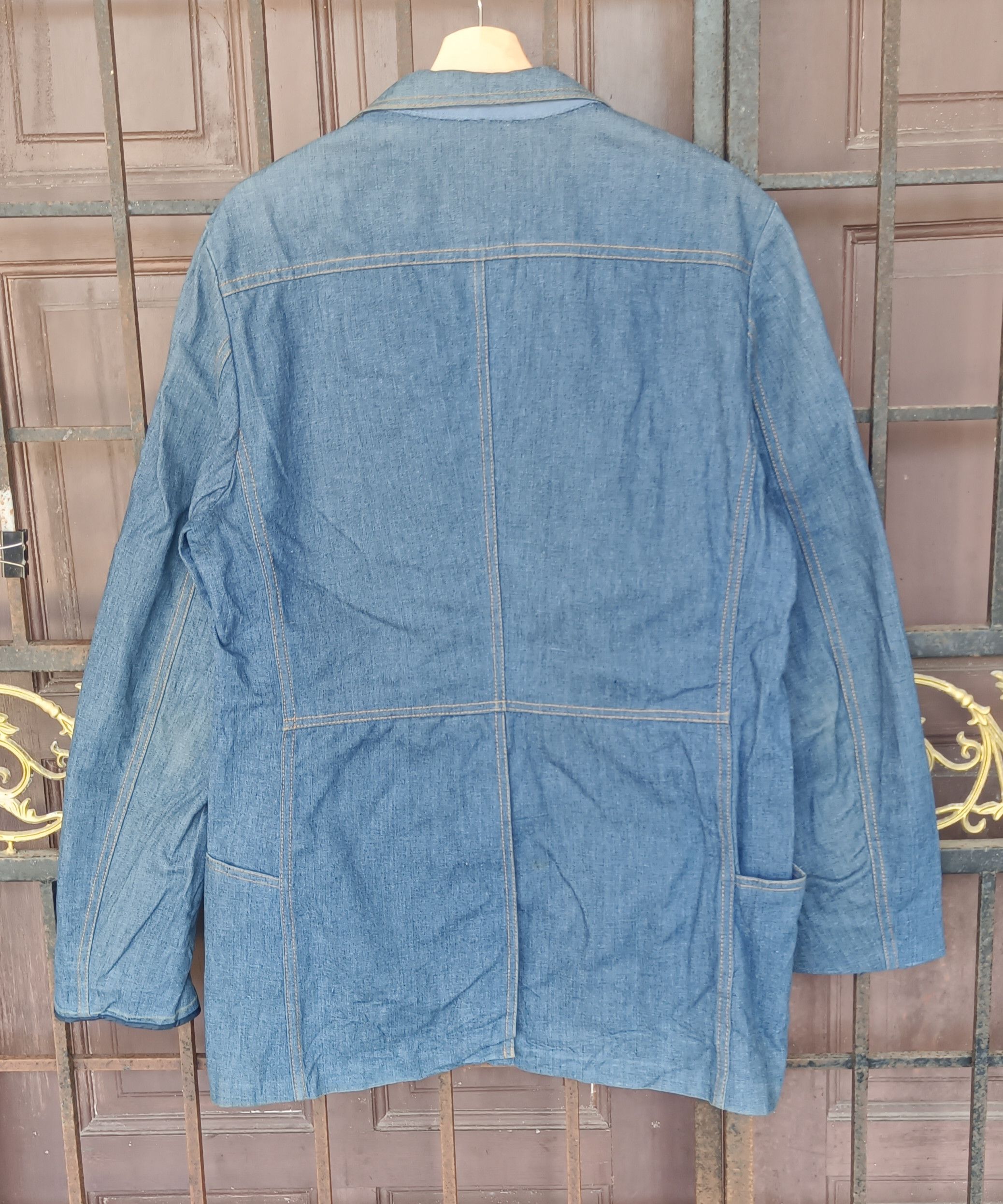 Lee Rare🔥🔥 70s Lee Denim Men Blazer Size US M / EU 48-50 / 2 - 3 Thumbnail