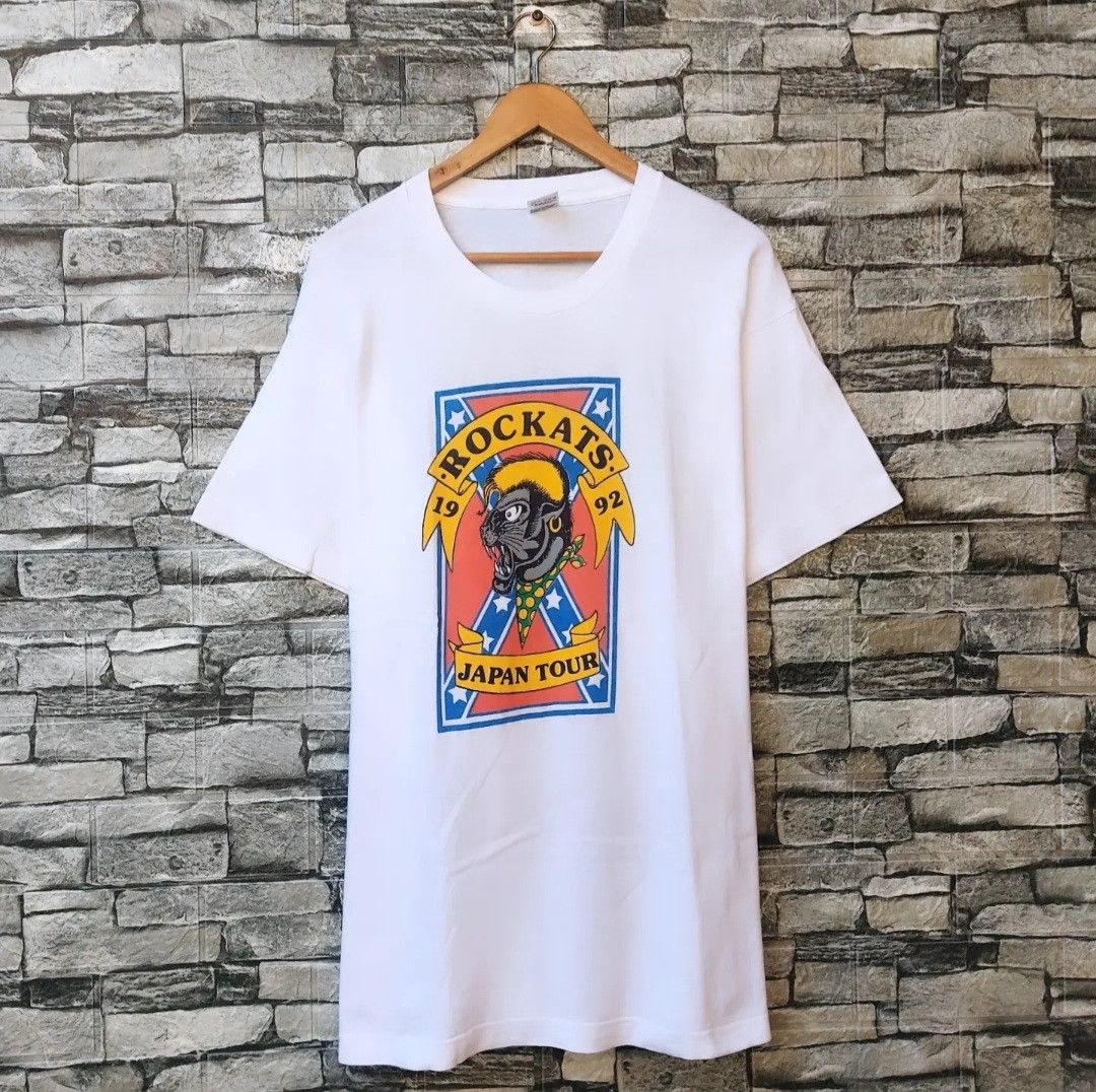Band Tees Vintage 90s Rockats Japan Tour 1992 Tshirt Size US L / EU 52-54 / 3 - 1 Thumbnail