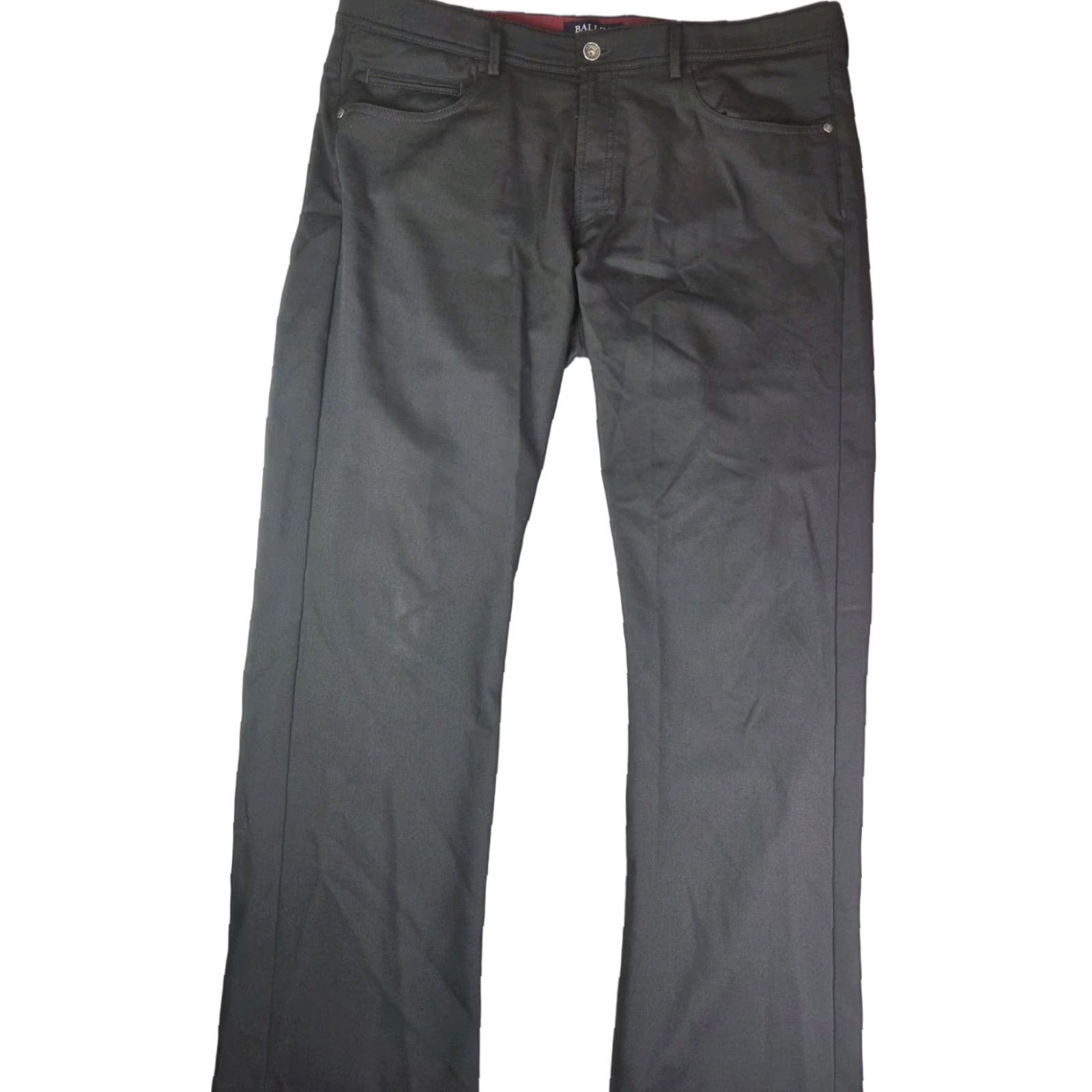 Vintage BALLIN Pants Mens 38x30 Chino Casual Black Modern Fit Flat Front Stretch Golf Regular Mens Size US 38 / EU 54 - 1 Thumbnail
