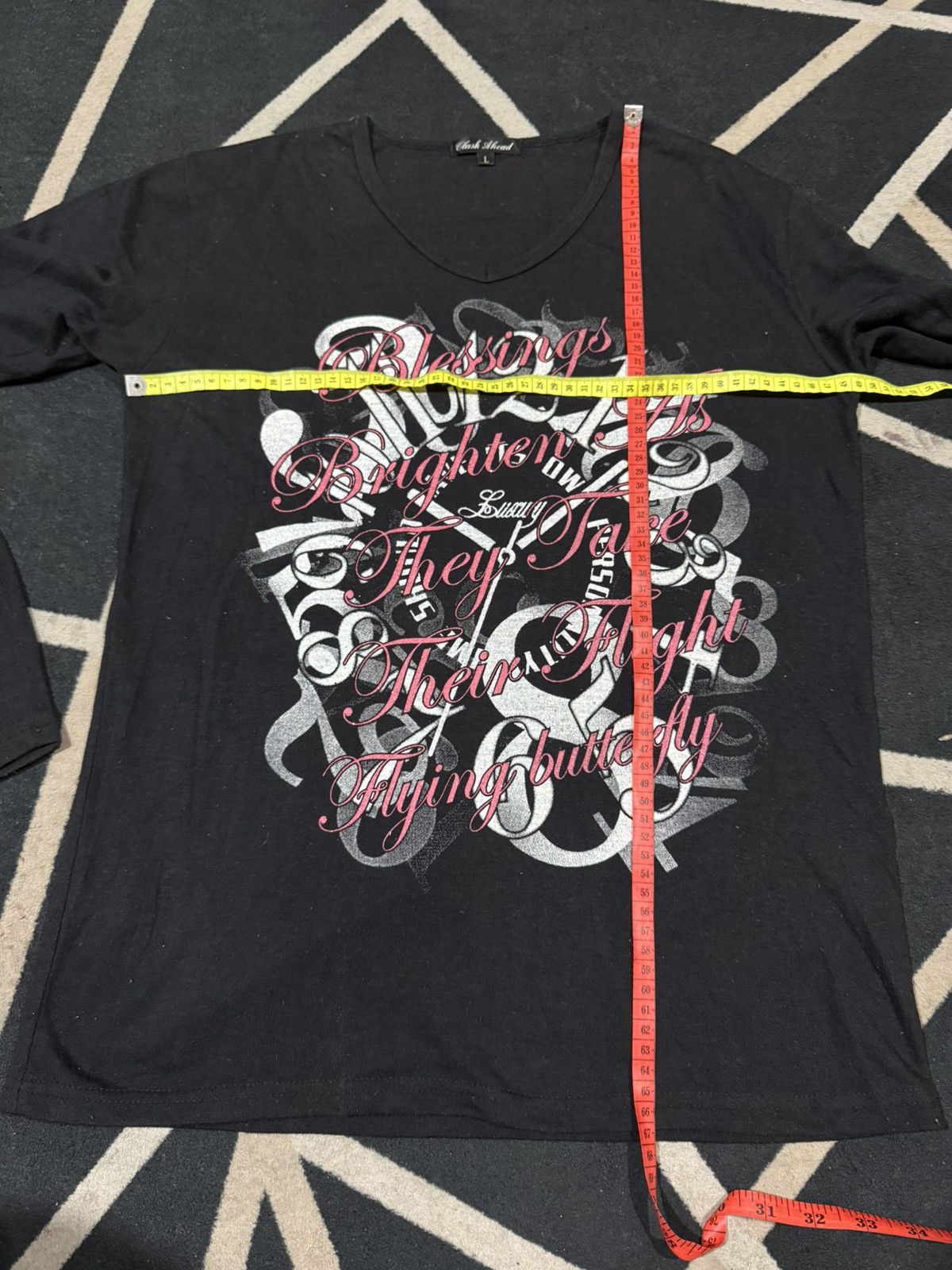 If Six Was Nine JAPANESE POEM WATCH CLASH AHEAD LONG SLEEVE Size US L / EU 52-54 / 3 - 5 Thumbnail