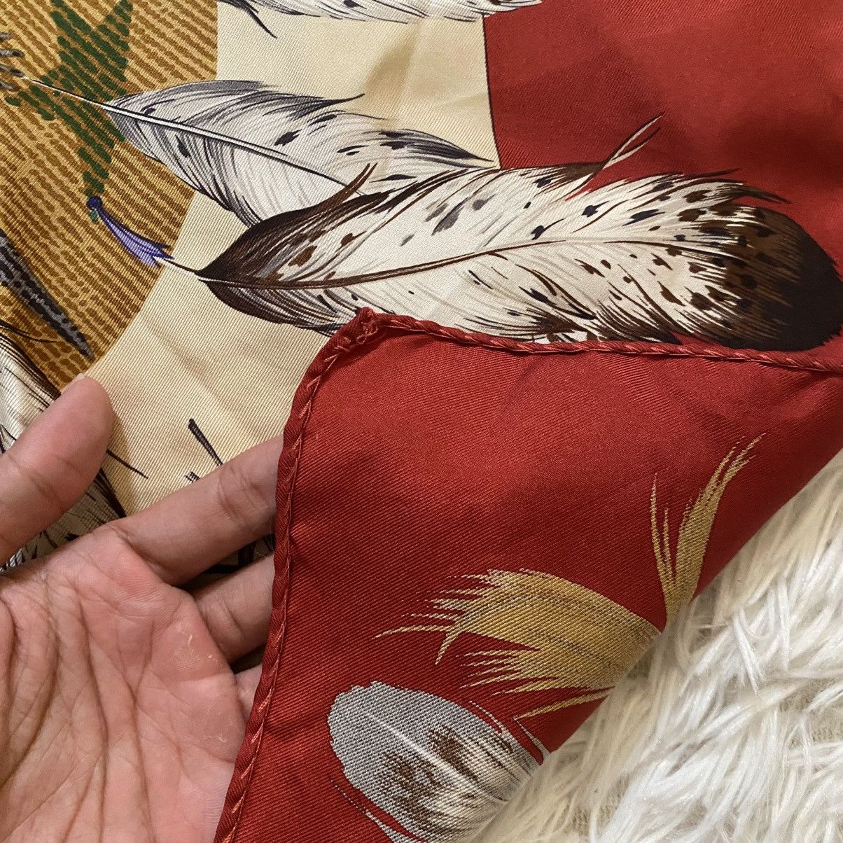 Ralph Lauren × Vintage Vintage Ralph Lauren Handchief Neckchief Bandana Sioux India Size ONE SIZE - 6 Thumbnail