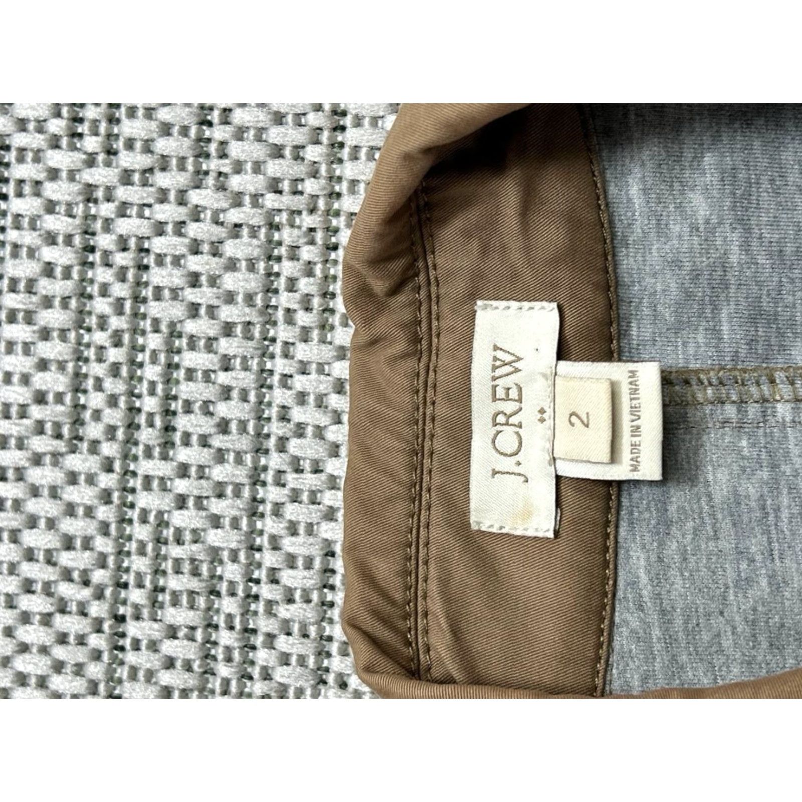 J.Crew VINTAGE J.Crew Overcoat Coat Womens 2 Brown Cotton Canvas Wool Insulation Winter Fall Regular Dry Clean Only Mens Womens Size XS / US 0-2 / IT 36-38 - 2 Thumbnail