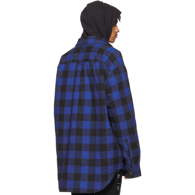 Vetements Vetements 2018 Blue Oversized Flannel Shirt Size US L / EU 52-54 / 3 - 3 Thumbnail