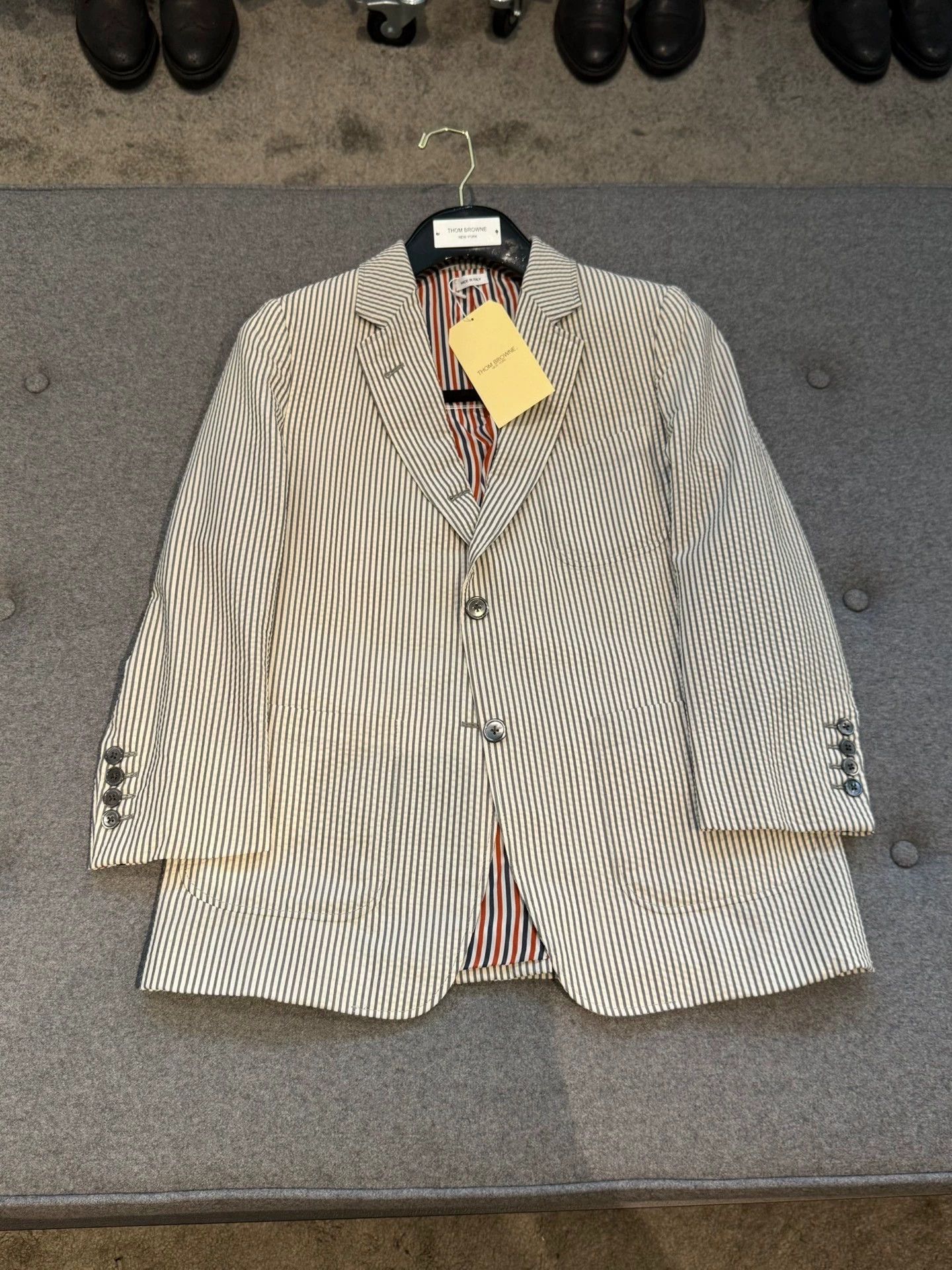 Thom Browne Thom Browne Rare Seersucker 3-Pocket Suit 42 New Size M / US 6-8 / IT 42-44 - 4 Thumbnail