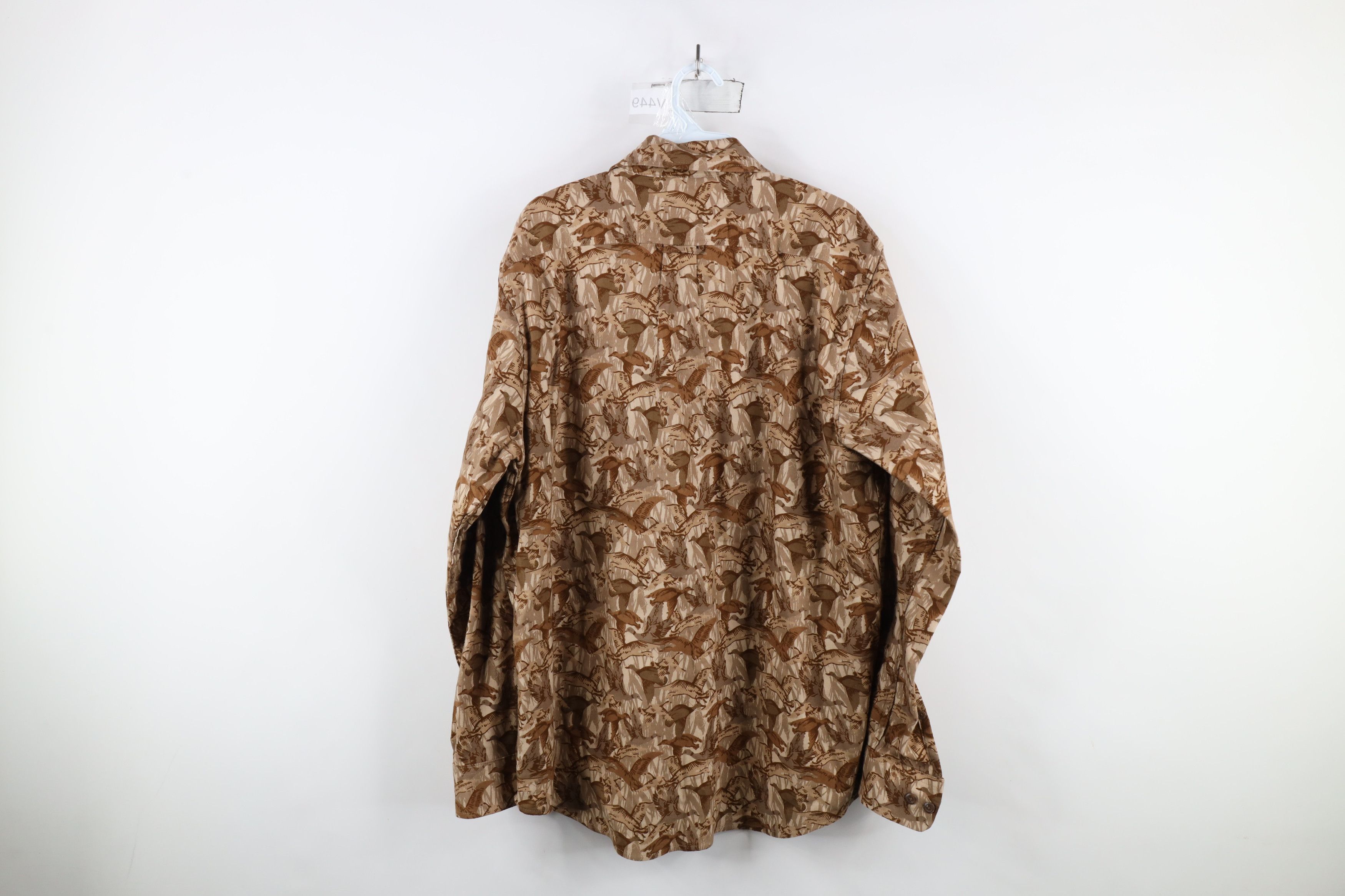 Lands' End × Vintage Lands End x Blake Shelton Camouflage Over Print Button Shirt Size US L / EU 52-54 / 3 - 10 Thumbnail