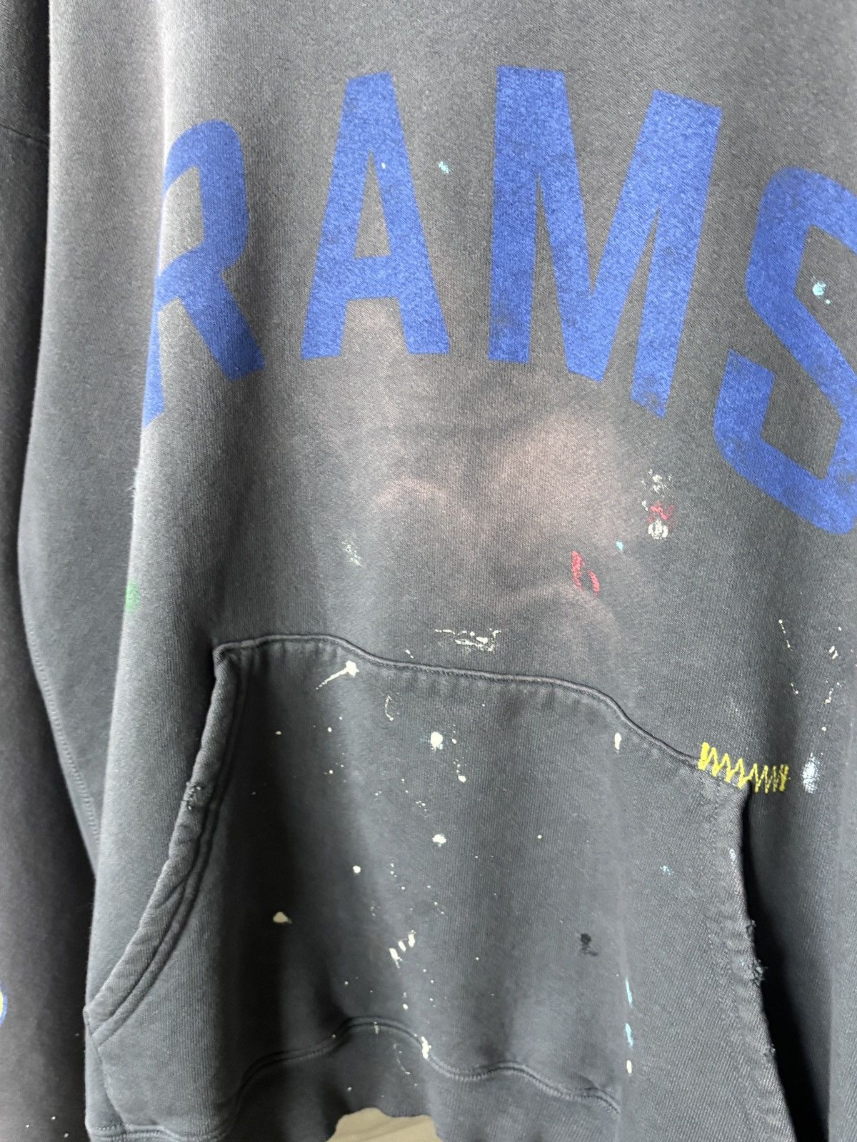 Gallery Dept. 🏈 LA RAMS DISTRESSED PAINTER HOODIE Size US M / EU 48-50 / 2 - 6 Thumbnail