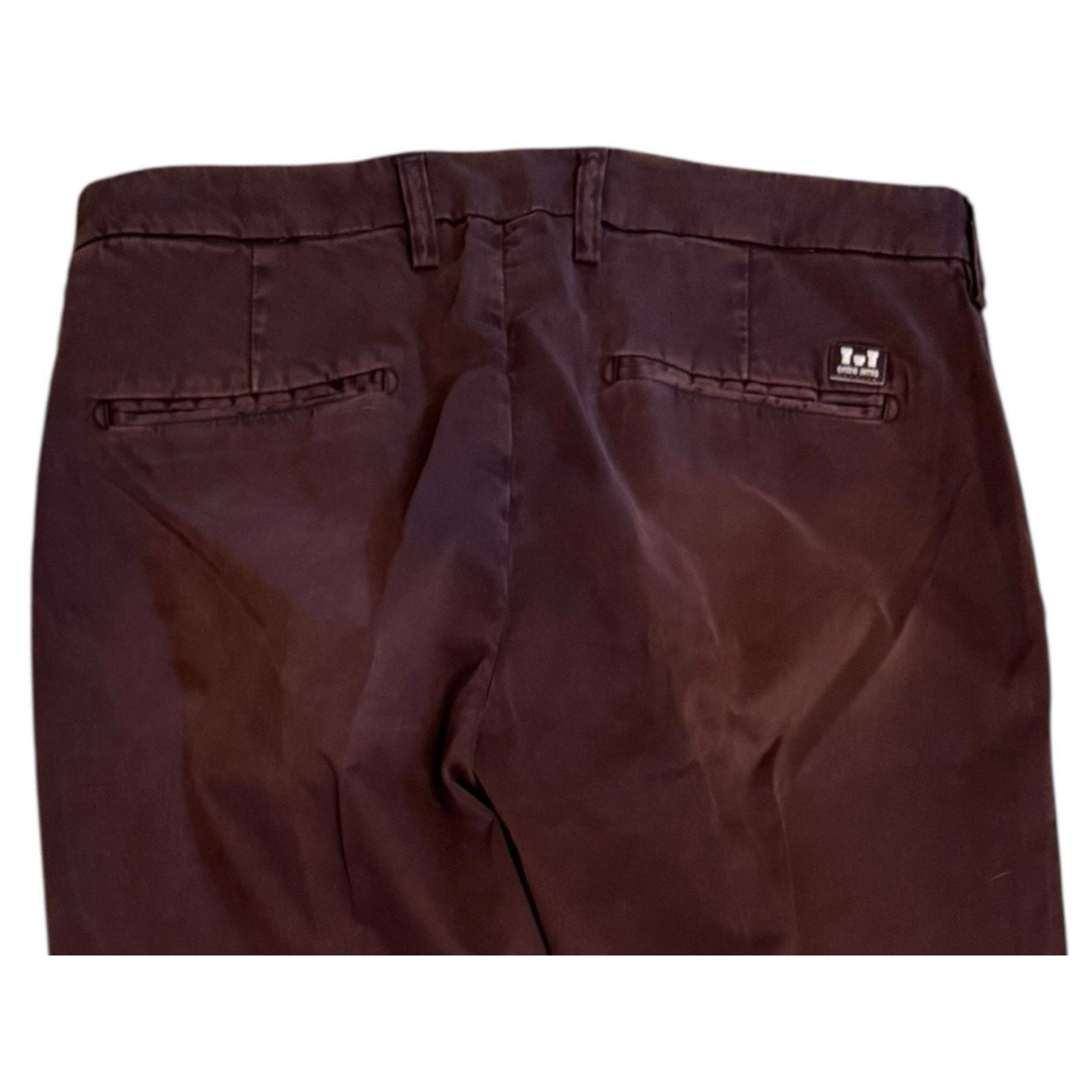 Other Entre Amis NEW Burgundy Twill Distressed Chino Pants 34x29 Size US 34 / EU 50 - 5 Thumbnail