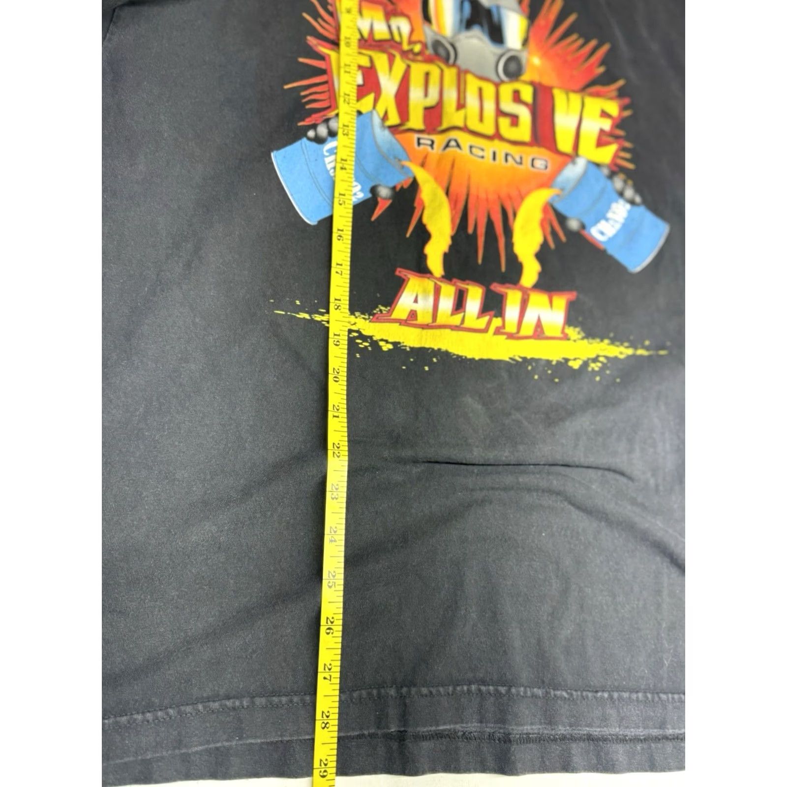 Speedo VINTAGE Mr Explosive Racing Shirt Mens XL Sports Car Street Race Speed Black Cotton 90s Mens Size US XL / EU 56 / 4 - 6 Thumbnail
