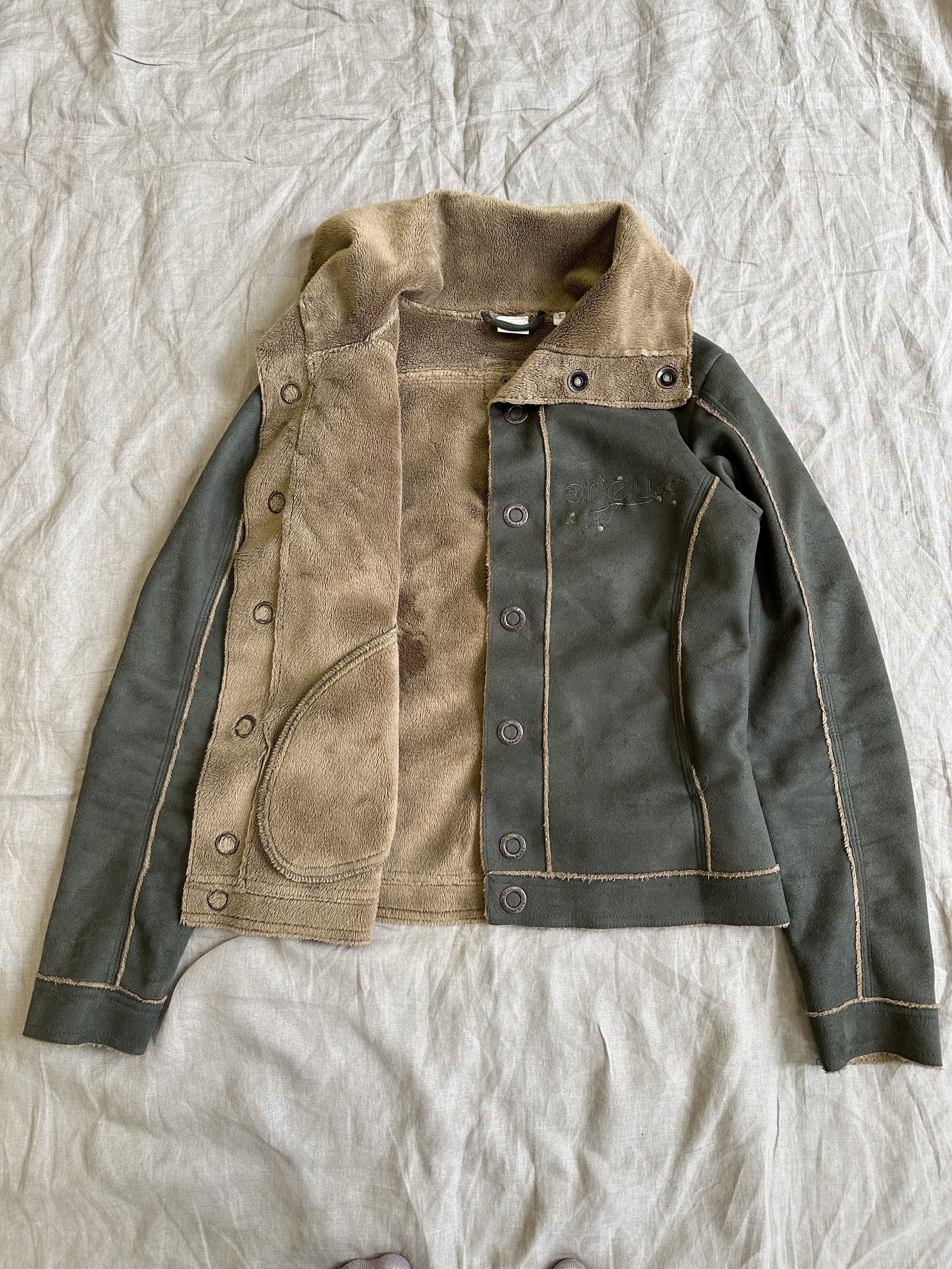 O'Neill Oneill Vintage y2k Sherpa Jacket 6350AC Size S / US 4 / IT 40 - 4 Thumbnail