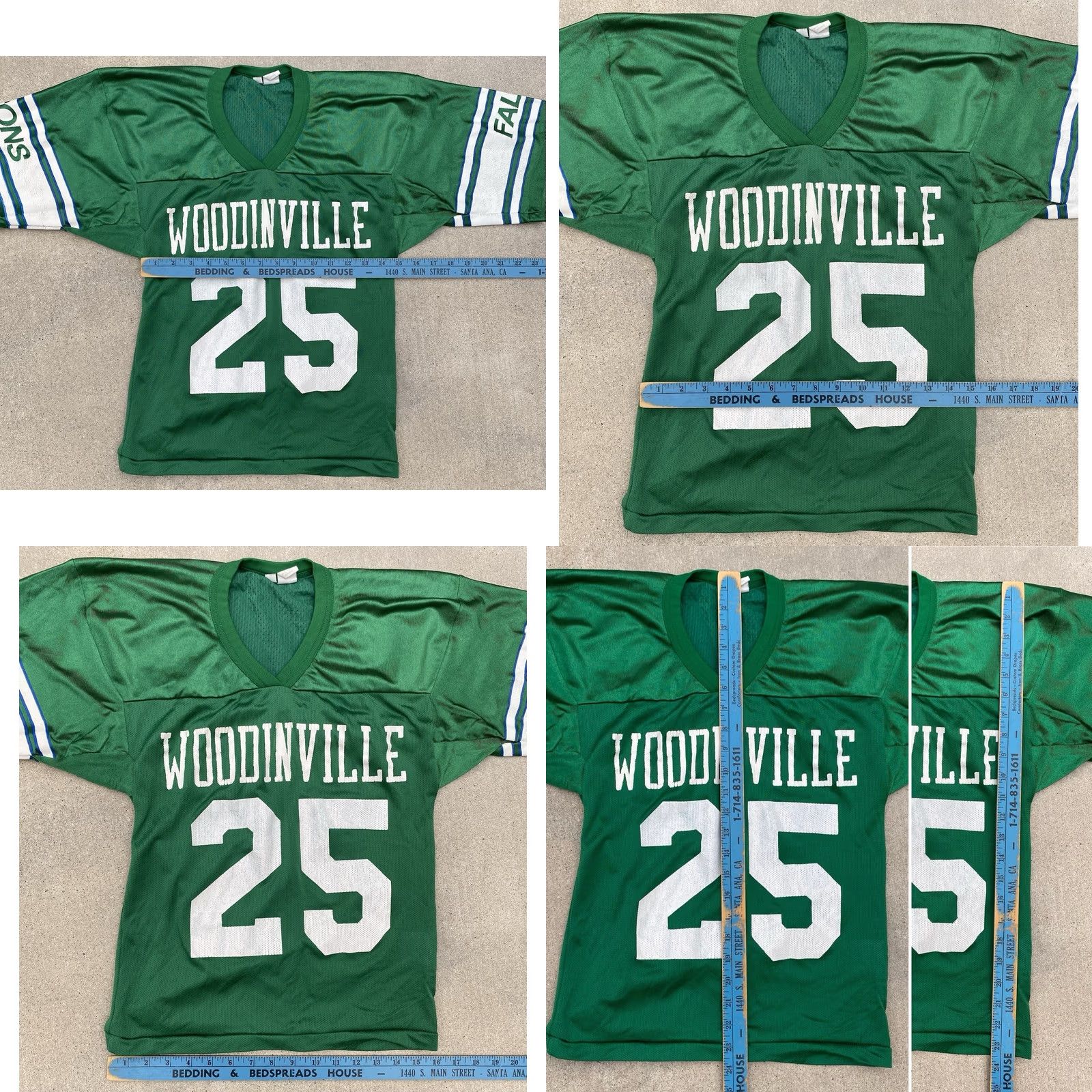 Vintage VINTAGE Tag Collegiate Football Jersey Woodinville Falcons 25 M Mens Boys 70s 80s Green Nylon Short Sleeve Vintage Authenticity Sportswear/Beach Size US M / EU 48-50 / 2 - 11 Thumbnail