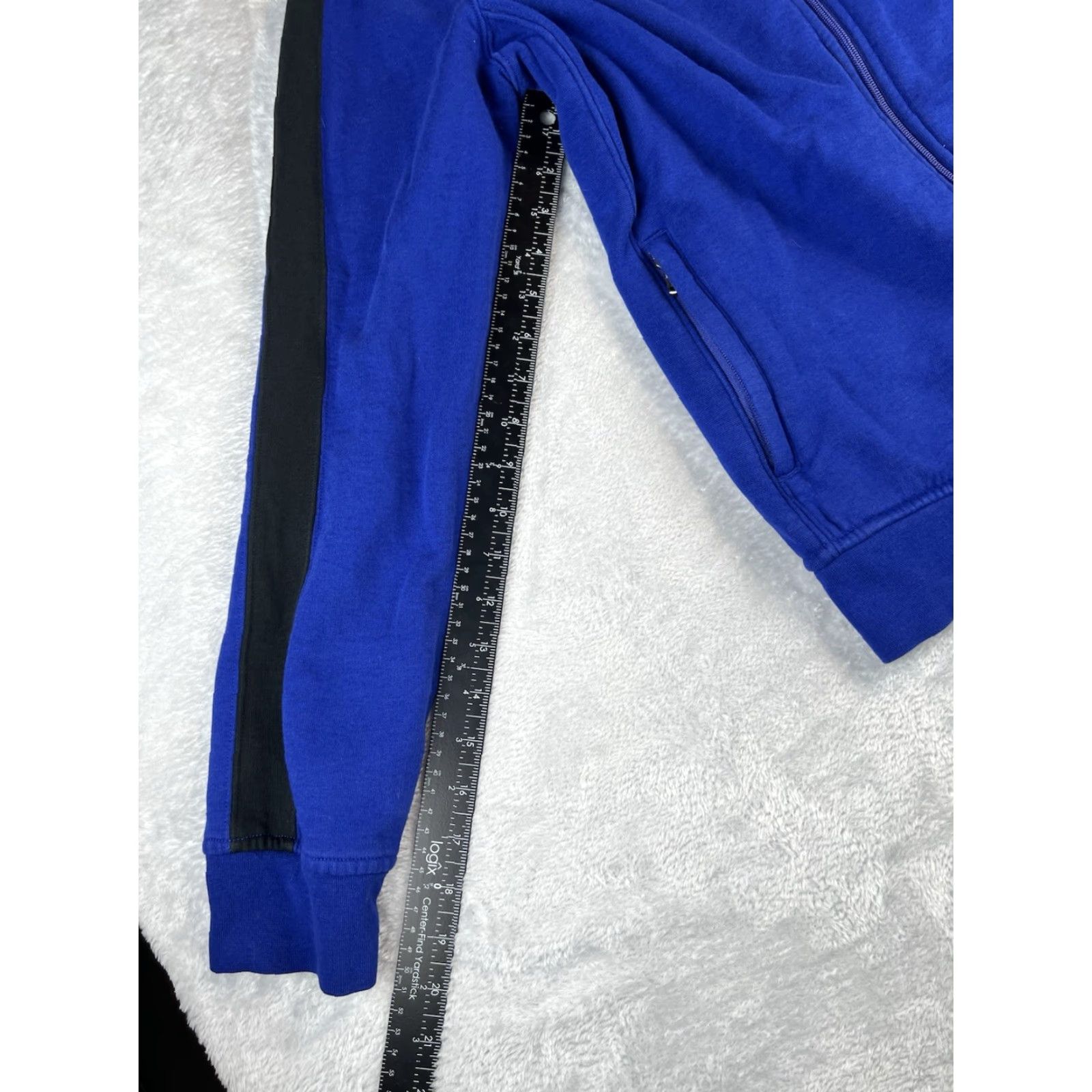 Ralph Lauren VTG Polo Ralph Lauren Track Jacket Mens M Blue Black Trim Full Zip Bomber Jacket Striped Logo Full Zip Ralph Lauren Polo Track Warm-Up Vintage 90s? Size US M / EU 48-50 / 2 - 6 Thumbnail