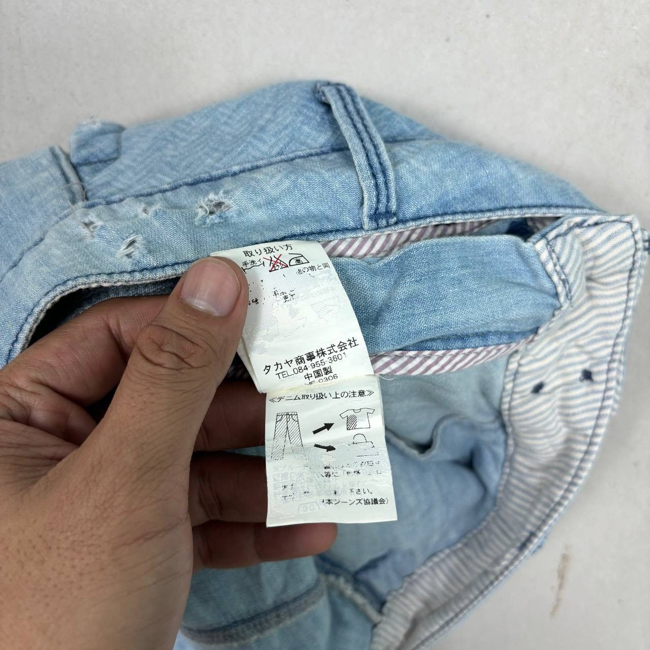 Marithe + Francois Girbaud Vtg Girbaud Distressed Denim Shorts M+FG Japan Takaya Shoji Size 30" / US 8 / IT 44 - 10 Thumbnail