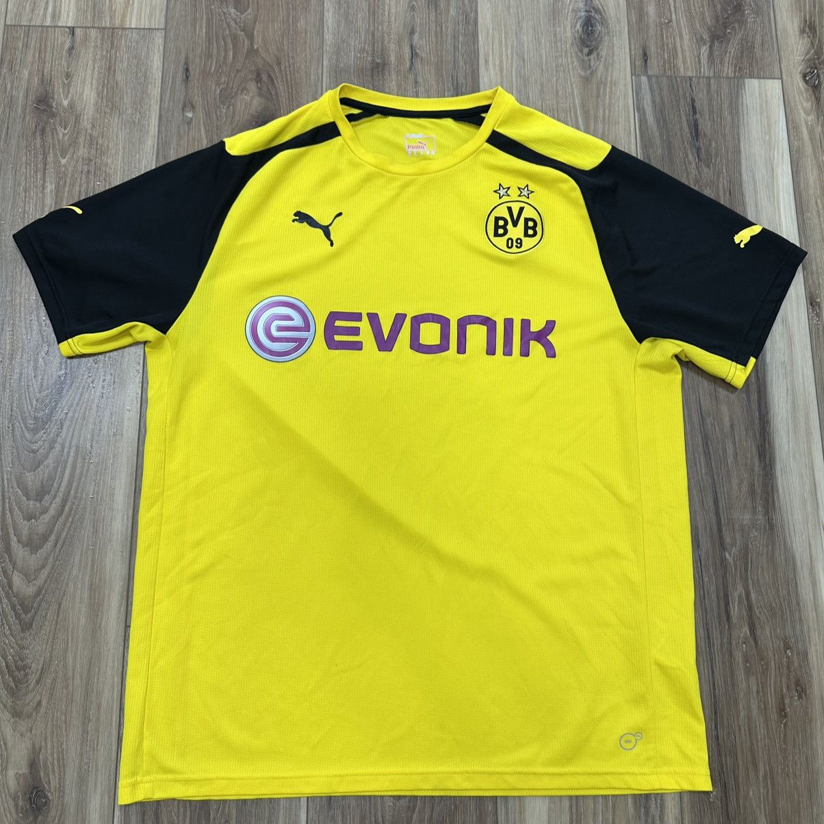 Puma Puma Dry Cell Borussia Dortmund BVB Home Kit Evonik Jersey Size US XL / EU 56 / 4 - 1 Thumbnail