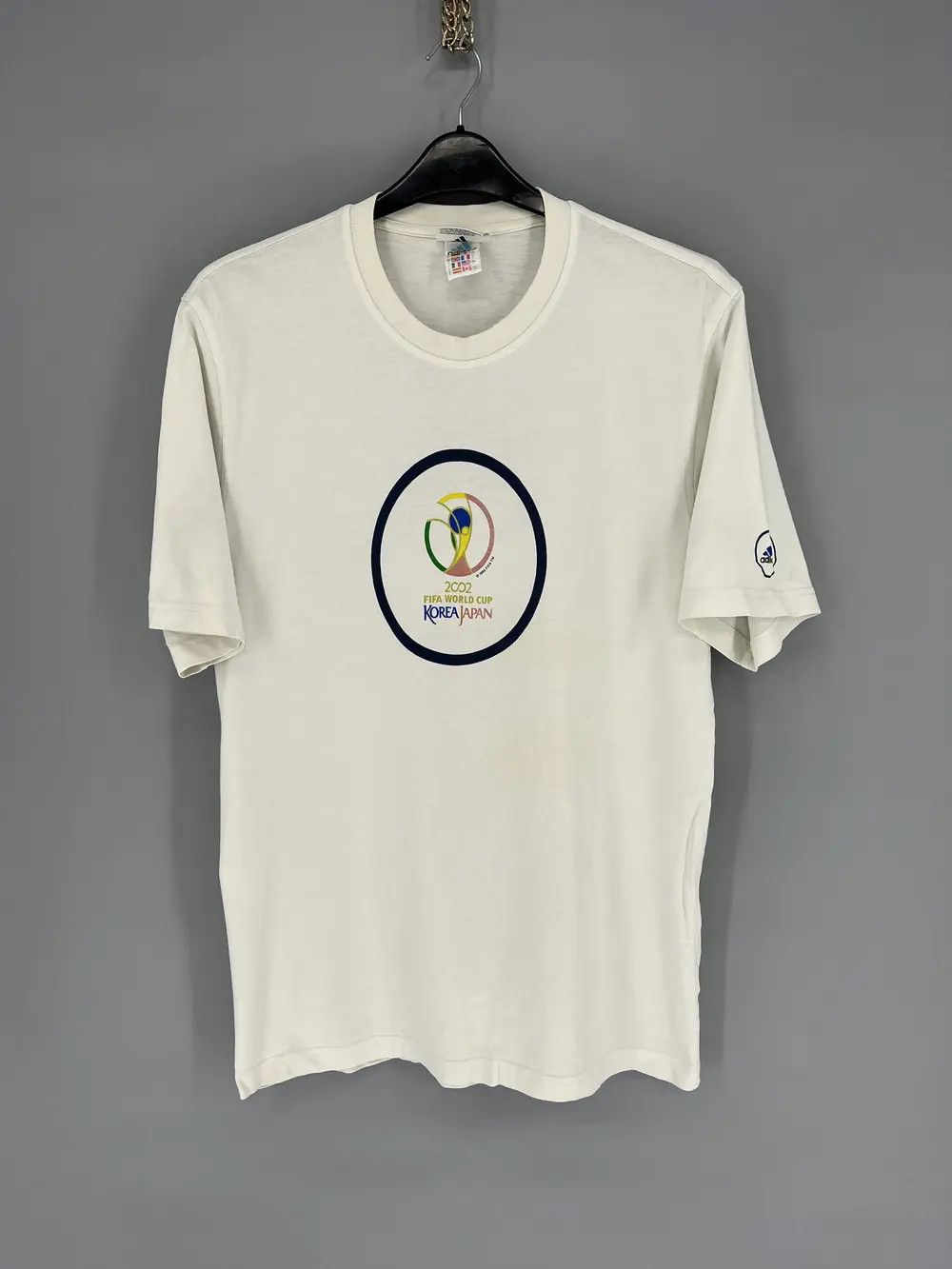 Adidas Adidas 90s Vintage Fifa World Cup Korea Japan Tshirt Rare🔥 Size US L / EU 52-54 / 3 - 2 Thumbnail