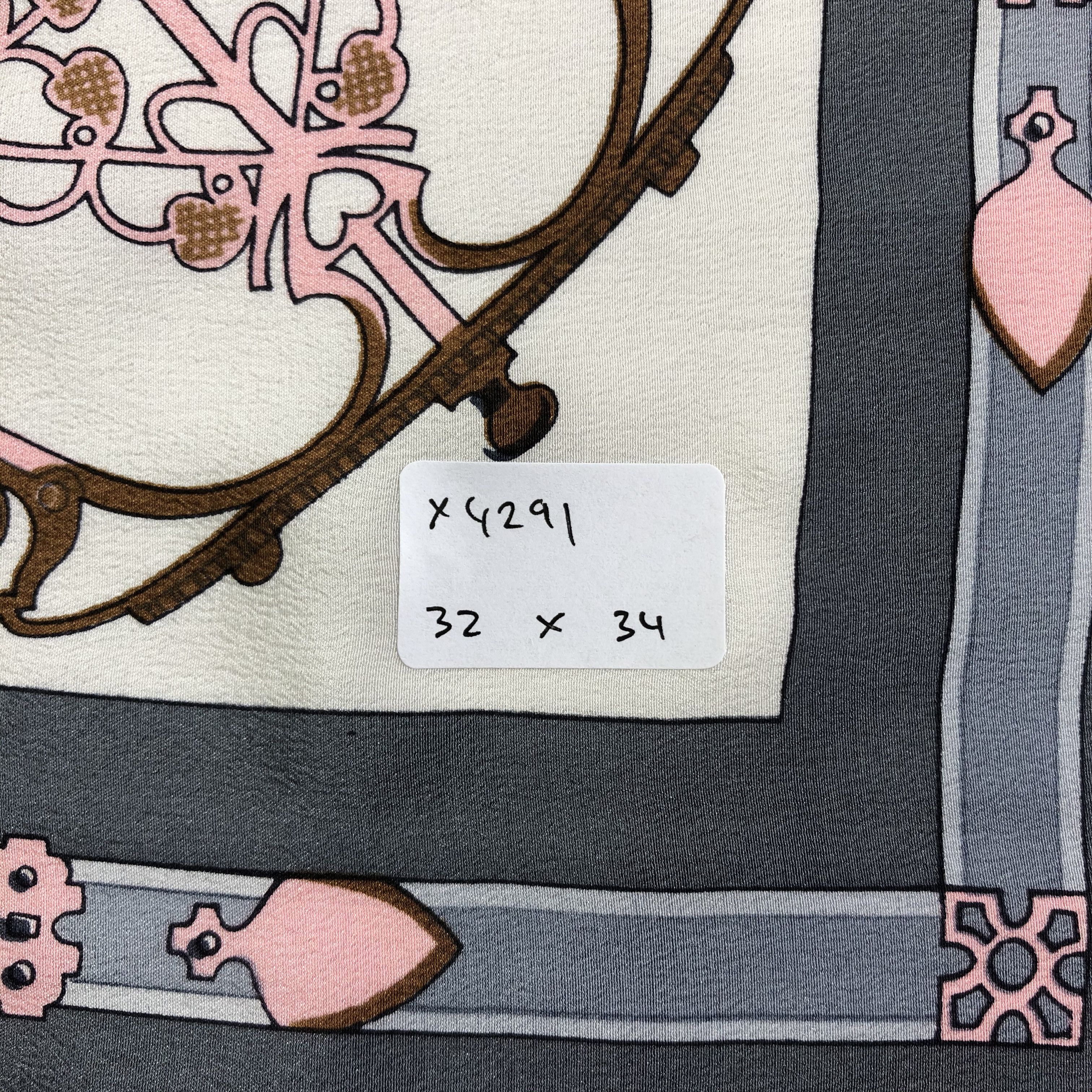 Lancel × Vintage Vintage Lancel Silk Scarf Size ONE SIZE - 6 Thumbnail