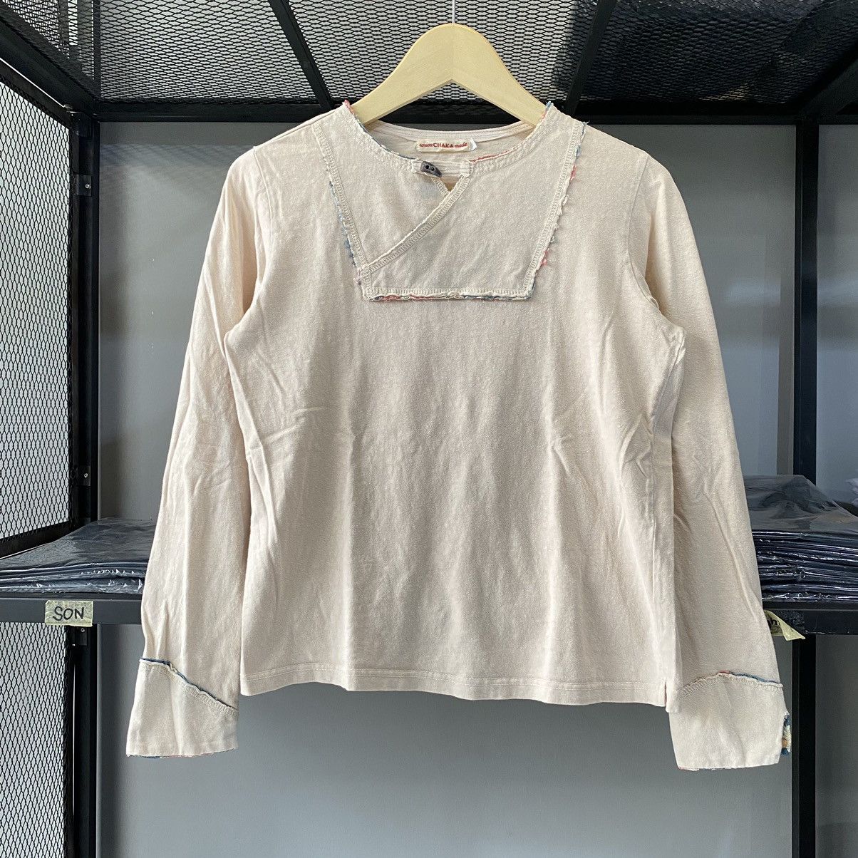 If Six Was Nine × Issey Miyake × Japanese Brand Basic Japanese Raw Asymmetrical Cut Issey Miyake Style Tees Size US L / EU 52-54 / 3 - 1 Thumbnail