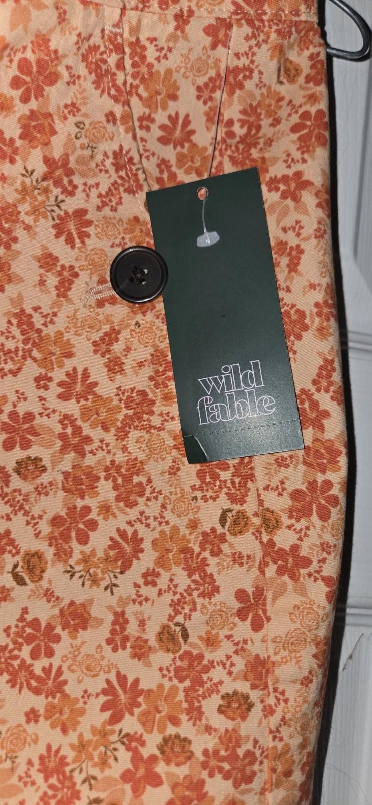 Other Wild Fable Womens Mini Skirt Rust Floral Print Size 6 Target Size 28" / US 6 / IT 42 - 5 Thumbnail
