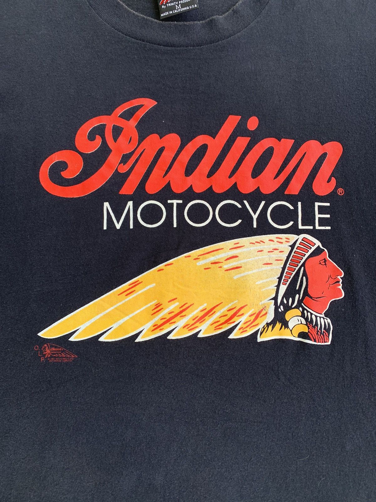 Indian Motorcycle × Vintage Rare Indian Motercycle 90s Vintage Tee Size US M / EU 48-50 / 2 - 3 Thumbnail