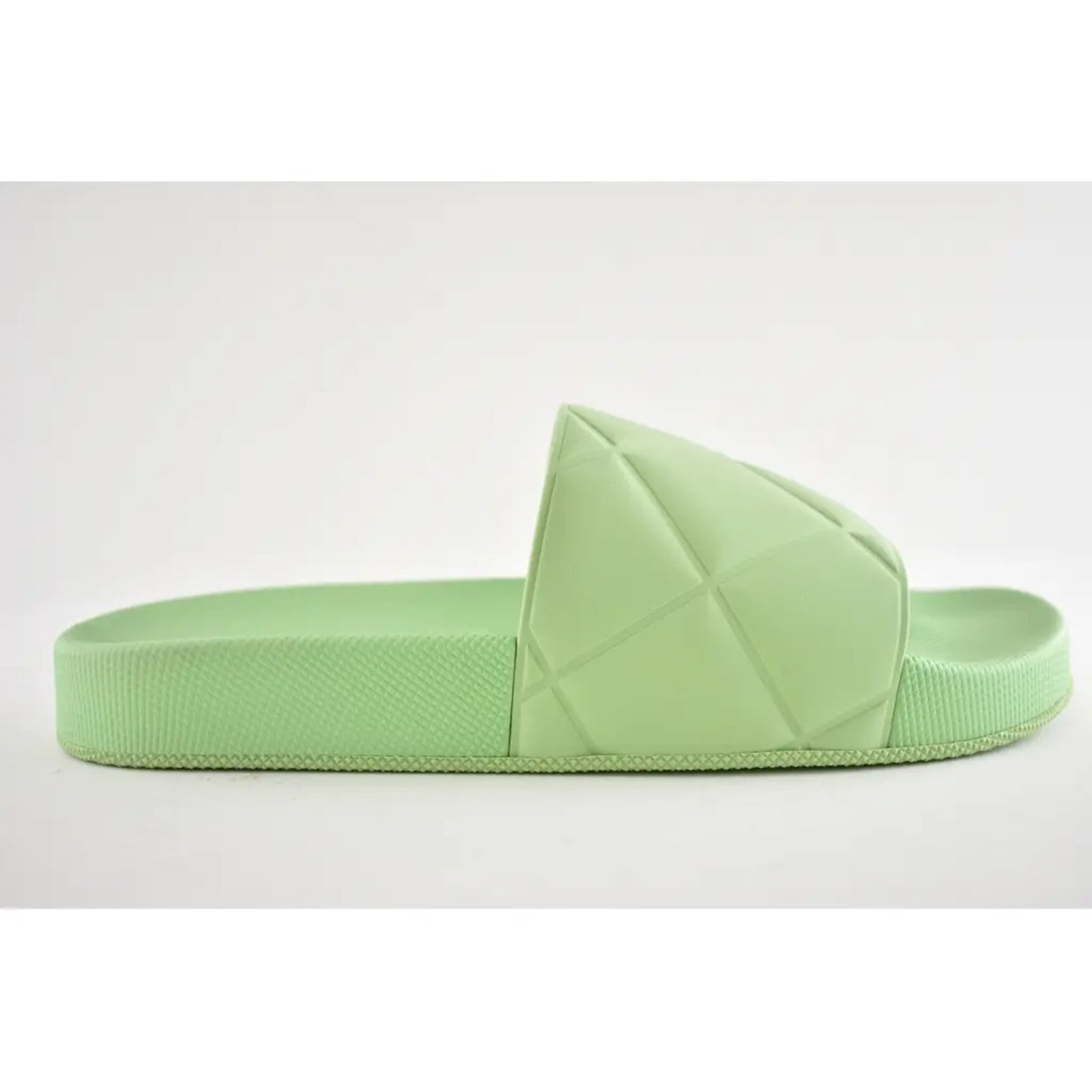 Bottega Veneta Bottega Veneta Slider Pistachio Green Quilted Rubber Pool Size US 6 / IT 36 - 2 Thumbnail