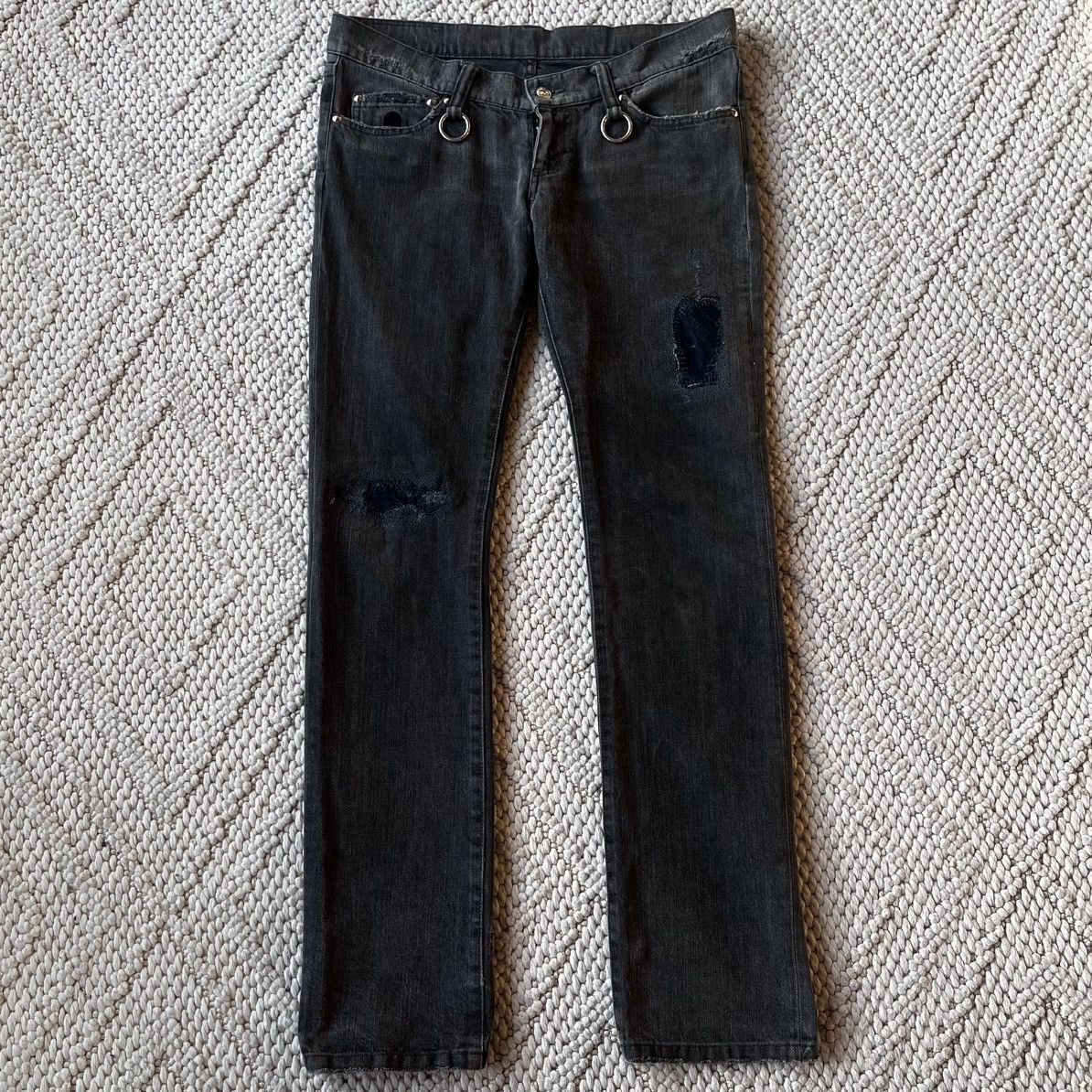 Mastermind Japan Mastermind Japan AW11 swarovski encrusted skull patch denim Size US 34 / EU 50 - 1 Thumbnail