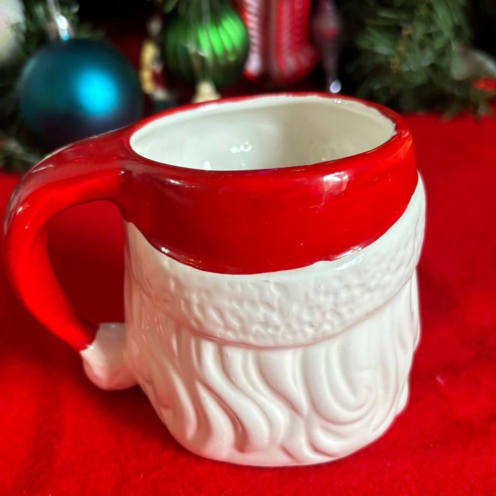 Designer Vintage Ceramic Santa Face Mug Size ONE SIZE - 3 Thumbnail