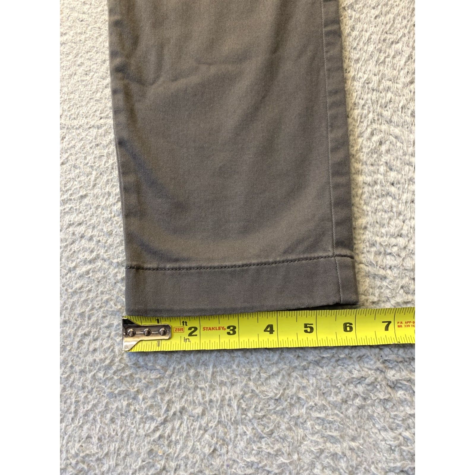 J.Crew J. Crew Men's Slim Fit Chino Pants 32x30 Gray Cotton Tapered 2010s Fashion Size US 32 / EU 48 - 6 Thumbnail