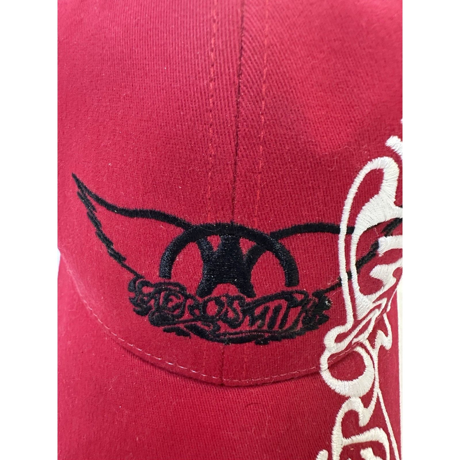 Aerosmith Bio Domes, Aerosmith- O Yeah- Red Cap/Hat 56CM/Regular VTG Size ONE SIZE - 6 Thumbnail
