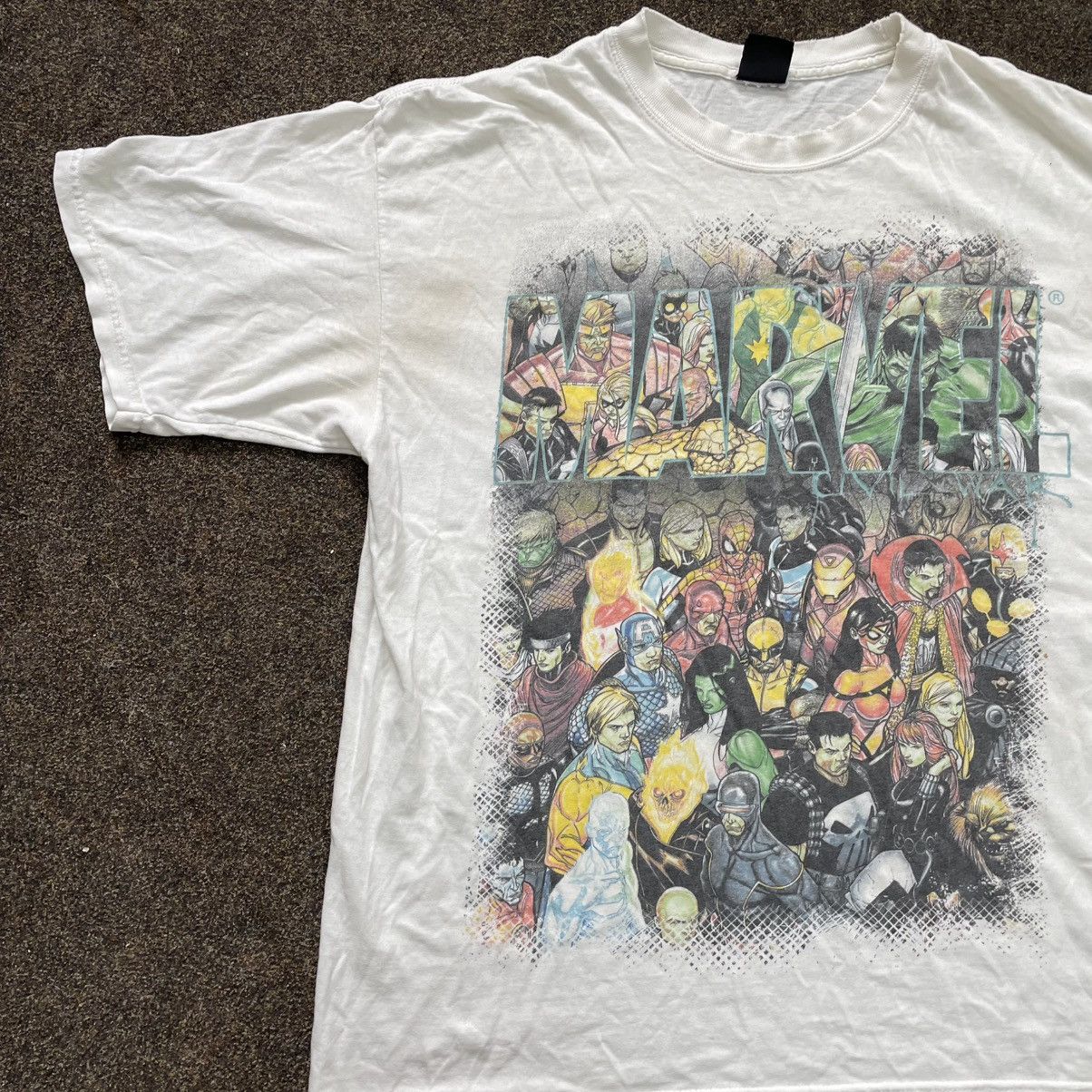 Vintage Vintage 90s Thrashed All Over Print Graphic Tee Grunge XL Size US XL / EU 56 / 4 - 2 Thumbnail