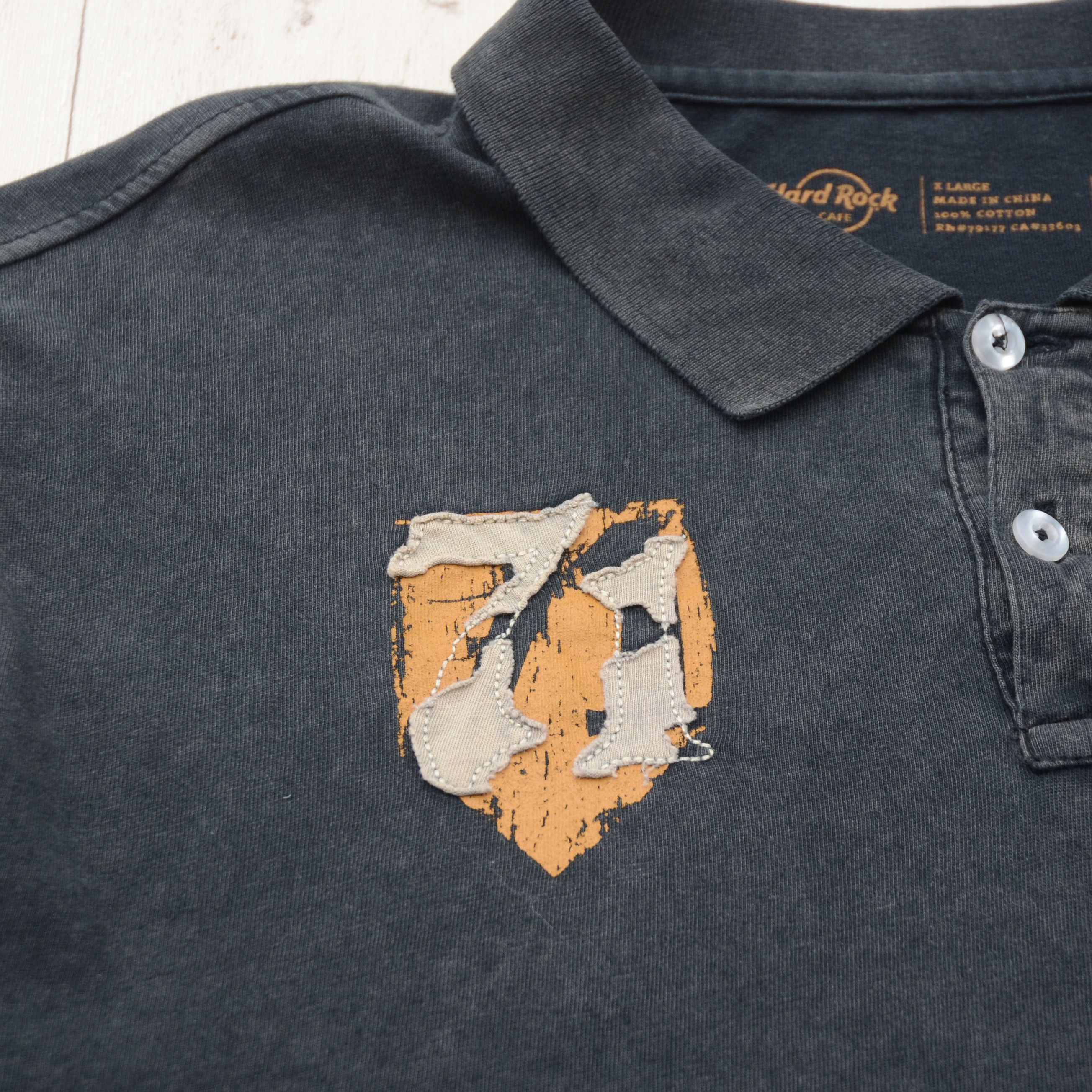 Band Tees × Hard Rock Cafe × Vintage Hard Rock Cafe Berlin Polo Vintage Guitar Print Distressed Size US XL / EU 56 / 4 - 6 Thumbnail