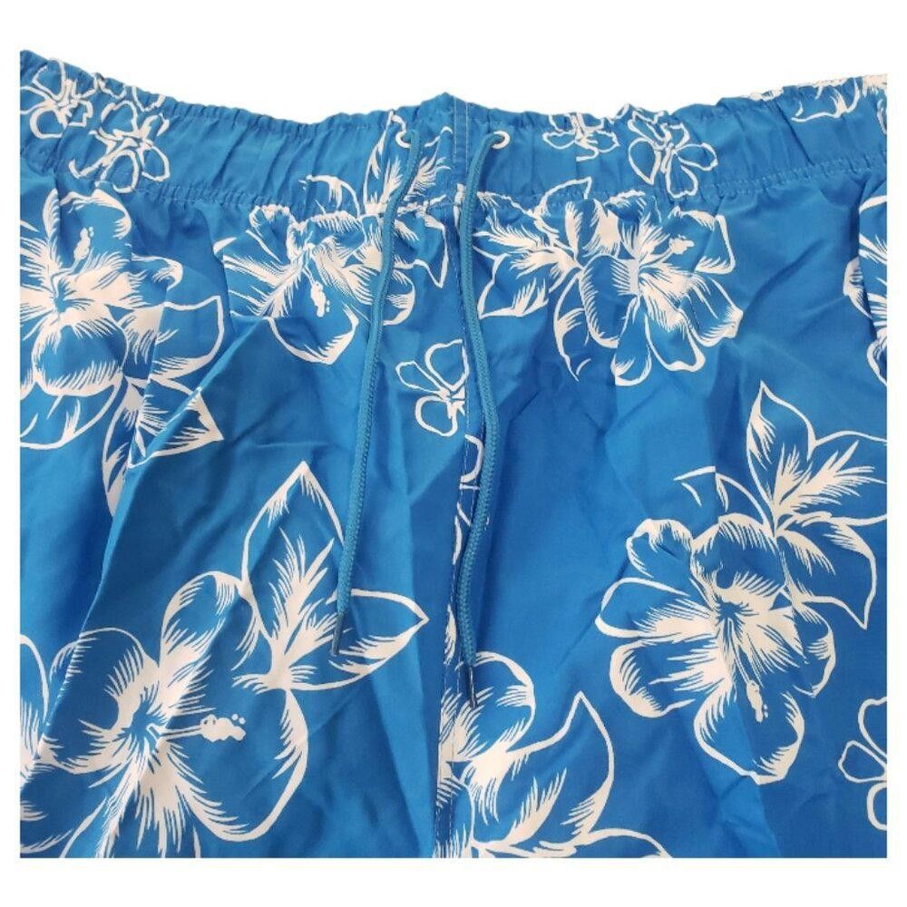 Designer CT1495 KS Island Hibiscus Print Swim Trunks 6XL Size US 44 / EU 60 - 4 Thumbnail
