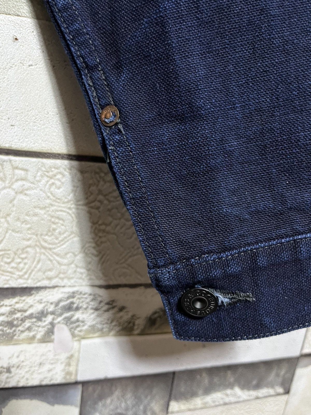 Burgus Plus BURGUS PLUS JAPAN TYPE-1 INDIGO DYED DUCK CANVAS JACKET Size US S / EU 44-46 / 1 - 6 Thumbnail