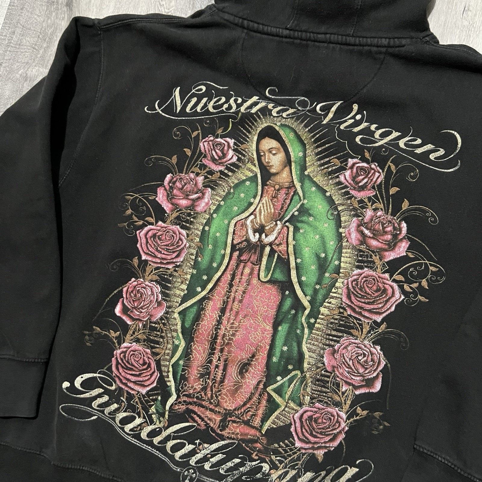 Other Guadalupana Hoodie Virgin Mary Roses Religious Drawstring L Size US L / EU 52-54 / 3 - 4 Thumbnail