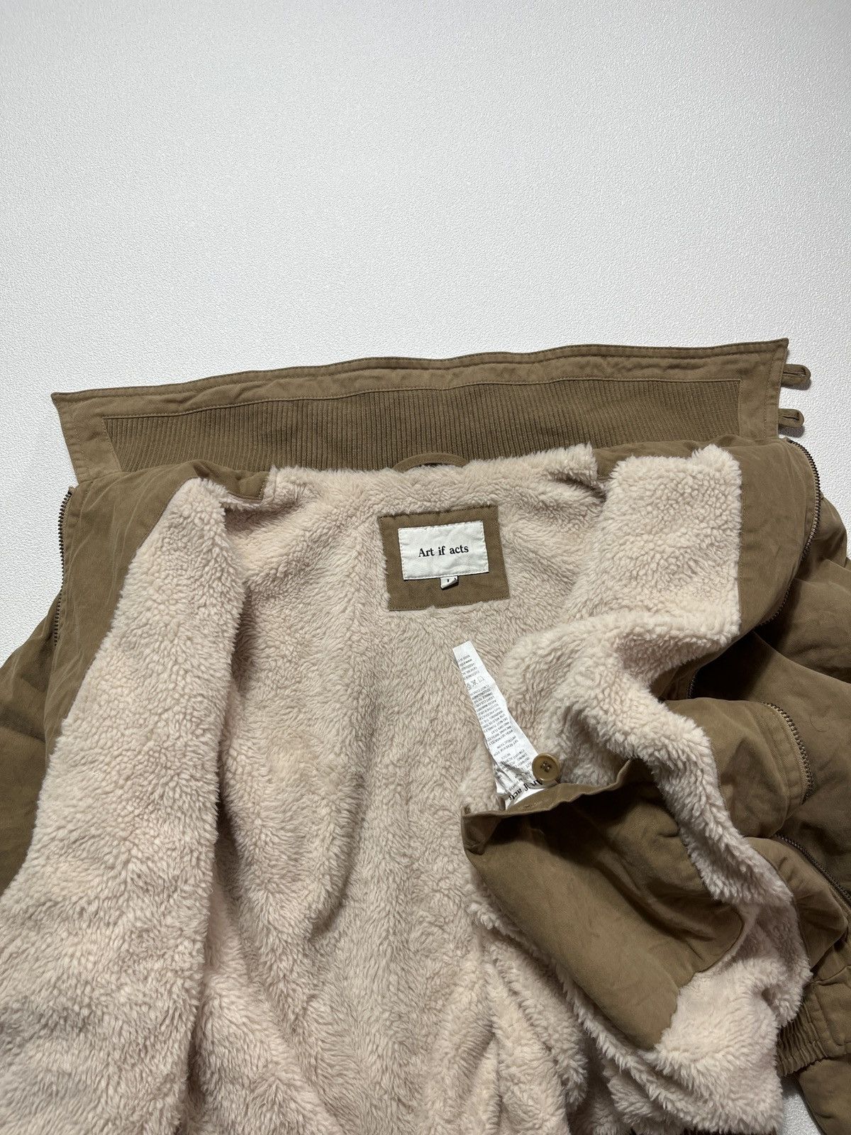 Beams Plus Art If Acts Sherpa Western Bomber Jacket Beige Size US L / EU 52-54 / 3 - 8 Thumbnail