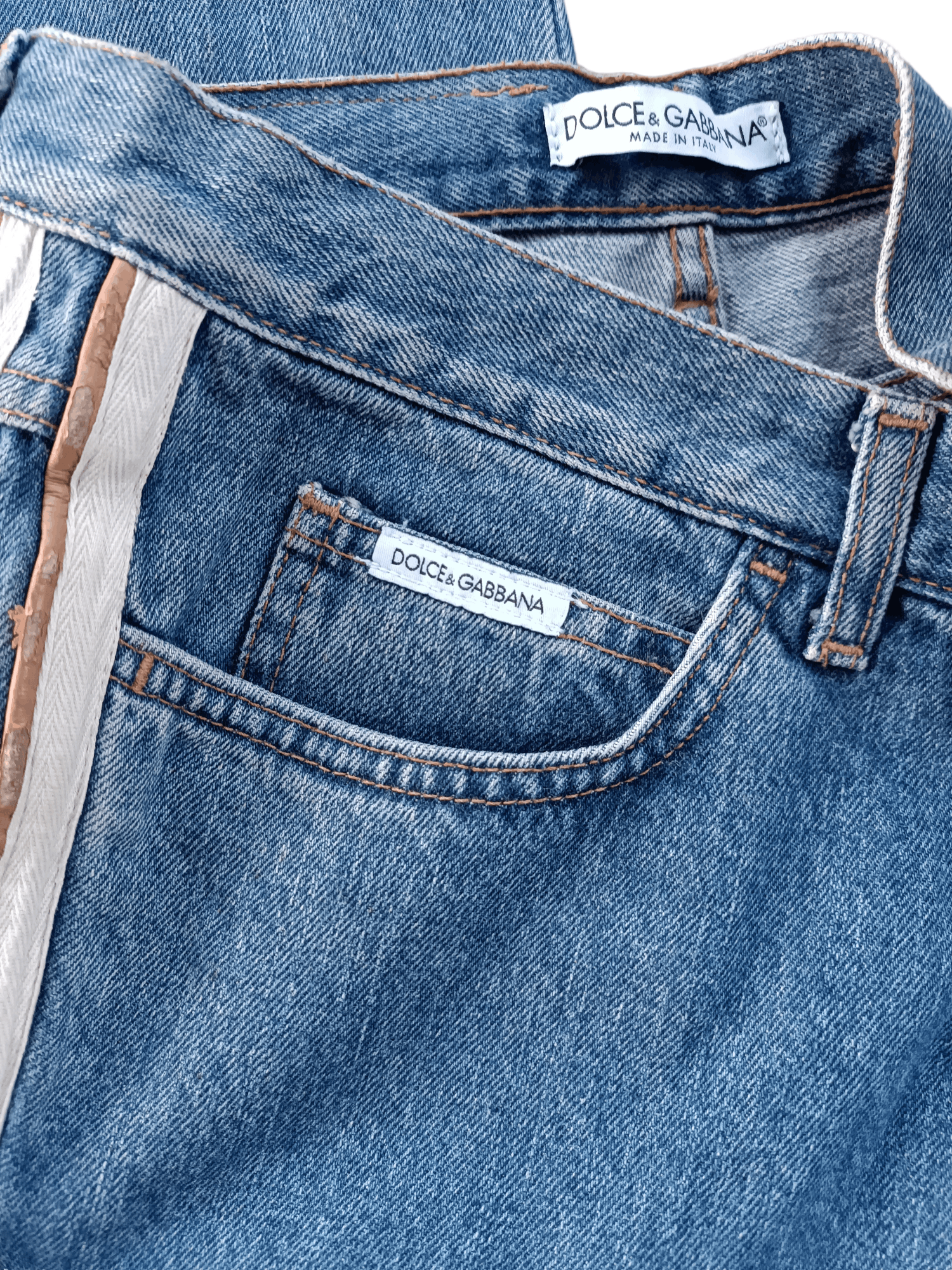Dolce & Gabbana RARE 🔥 Flared Dolce & Gabbana Double Stripe Denim Size US 34 / EU 50 - 6 Thumbnail