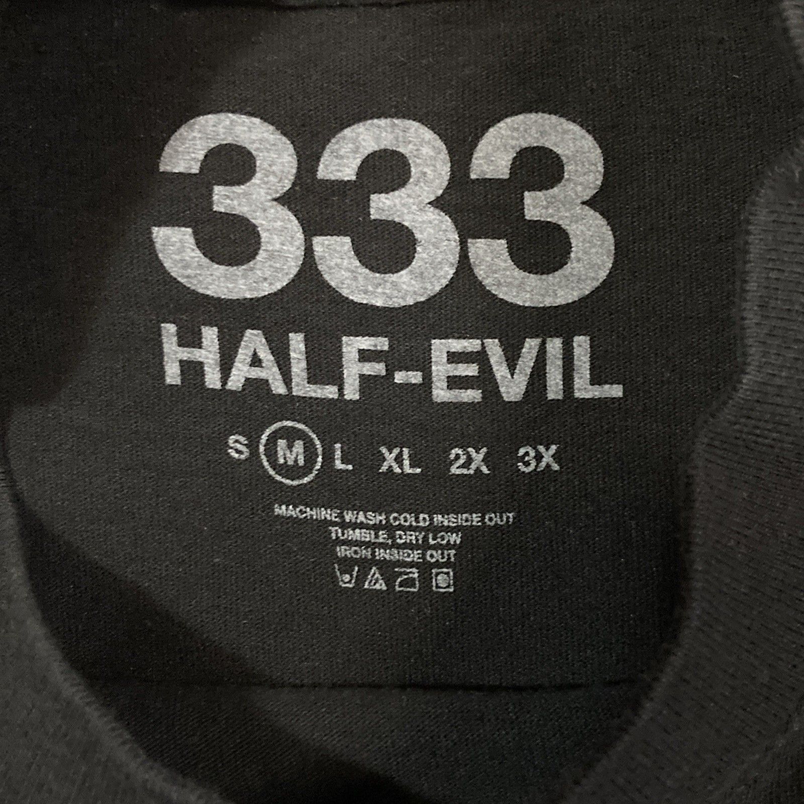 Half Evil Half Evil 333 Hateful “ I Think I Might Be Happy” LS Sz Med Size US M / EU 48-50 / 2 - 6 Thumbnail