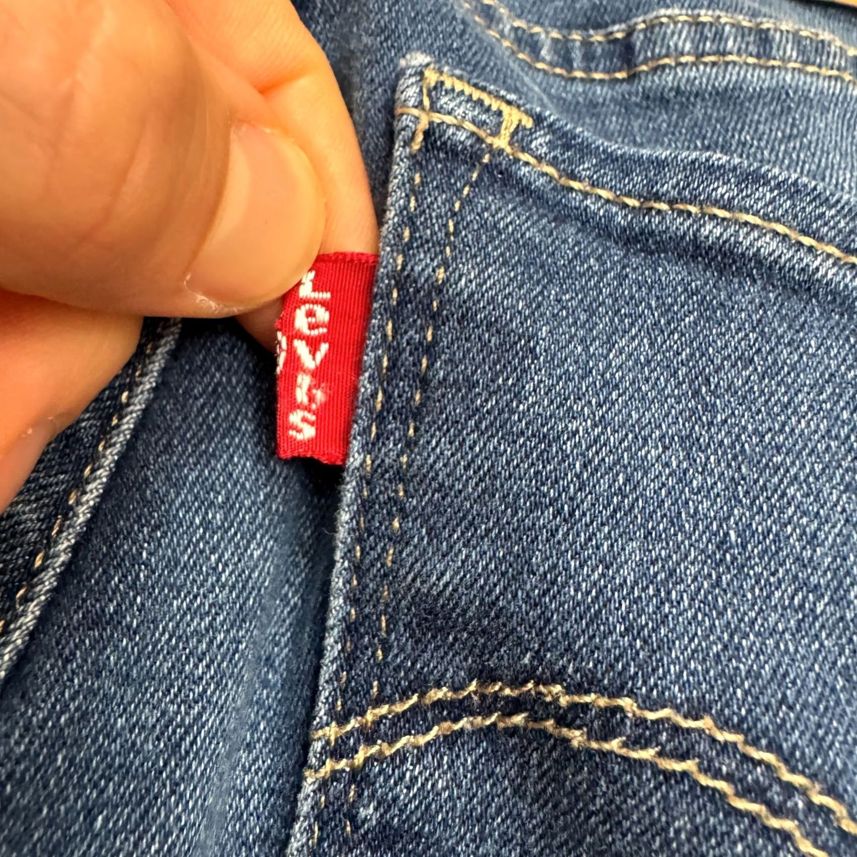 Levi's Levi's 721 High Rise Skinny Distressed Denim Jeans Womens 28 Blue Stretch Casual Denim Levi's 700 Series Slim Regular 5-Pocket Rise High Size 28" / US 6 / IT 42 - 3 Thumbnail