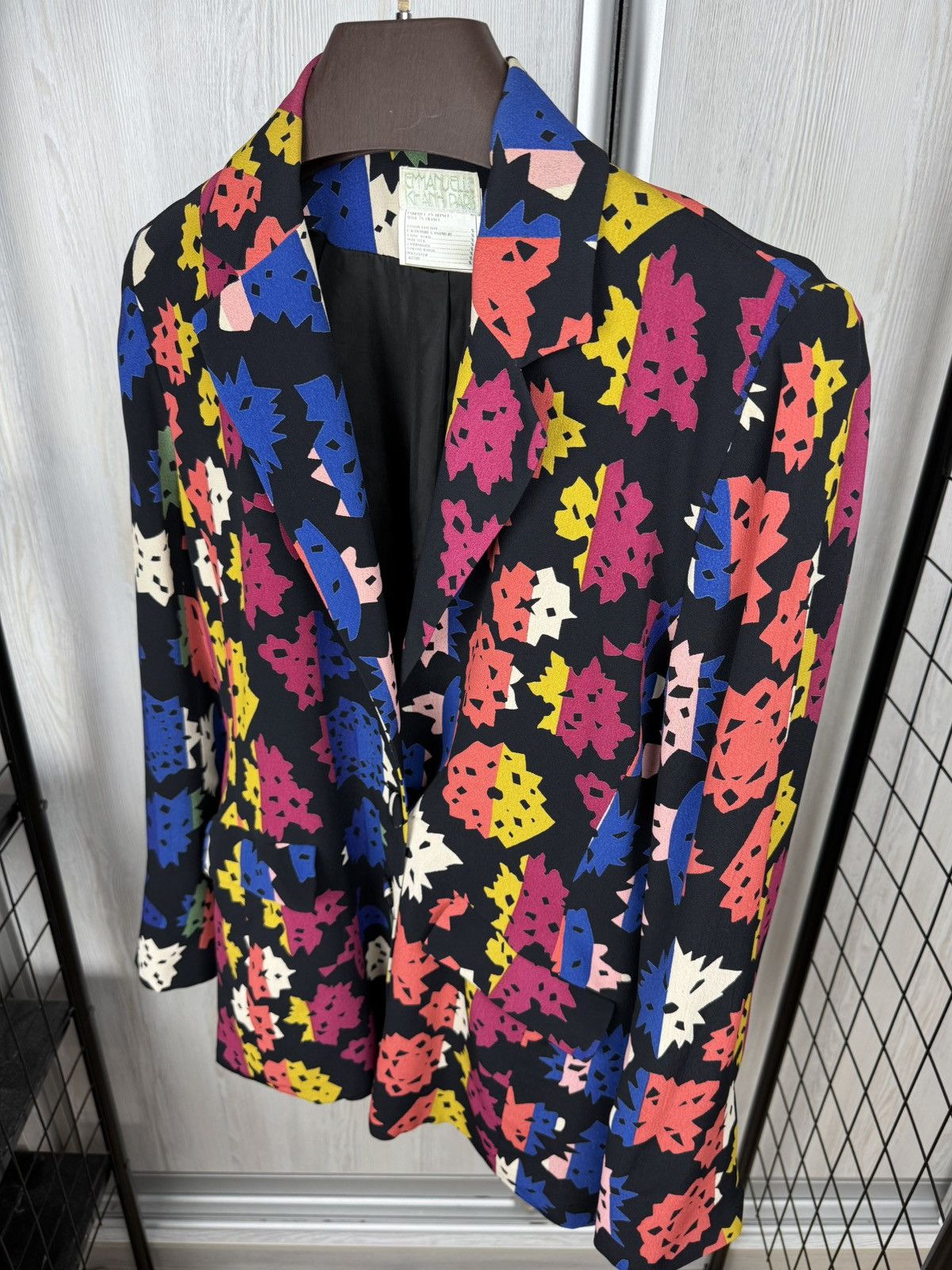 Emmanuelle Khanh Emmanuelle Khahn Paris vintage multicoloured designer blazer Size M / US 6-8 / IT 42-44 - 7 Thumbnail