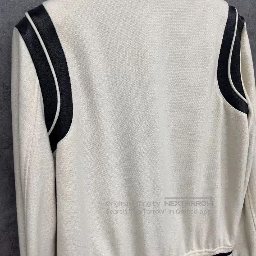 Saint Laurent Paris Saint Laurent New Mixed Leather Baseball Jacket. Size US XXL / EU 58 / 5 - 3 Thumbnail