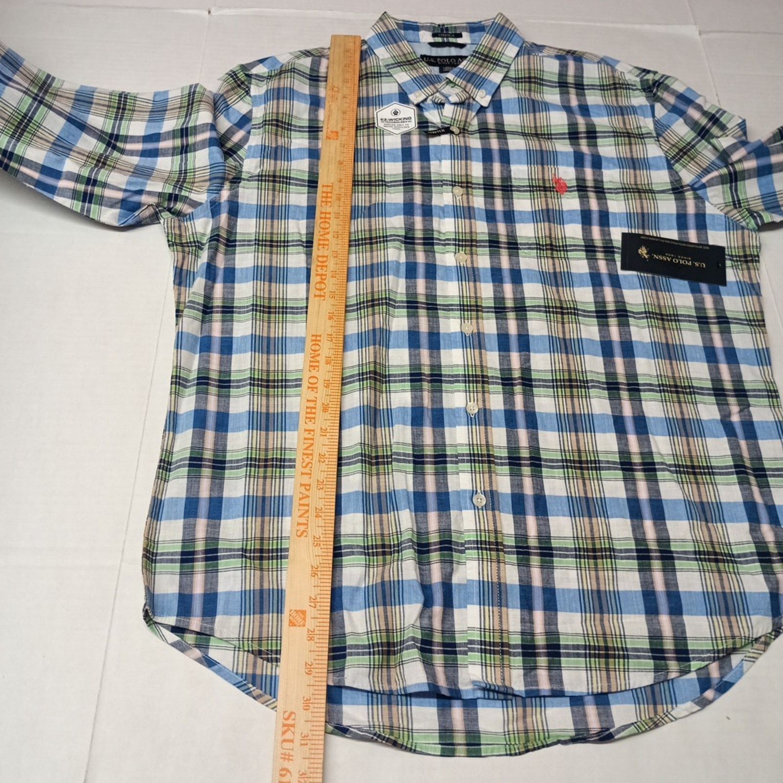 U.S. Polo Assn. U.S. Polo Assn. Button Woven Shirt Men's L Multicolor Plaid Size US L / EU 52-54 / 3 - 6 Thumbnail