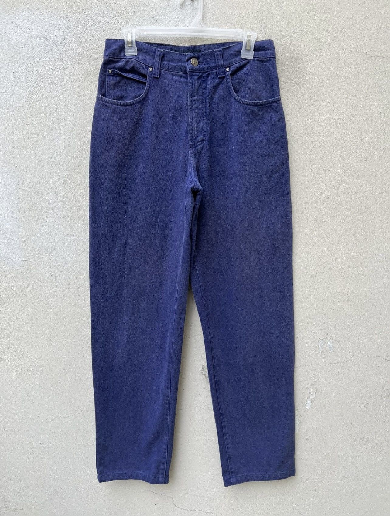 Versace Jeans Couture Vintage Versace Jeans Couture sun Faded Indigo Denim Baggy Size US 29 - 6 Thumbnail
